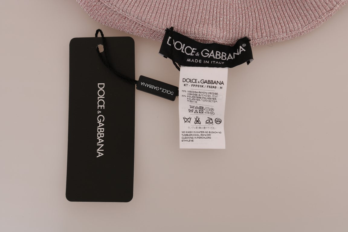 Dolce & Gabbana Collants taille haute roses extensibles