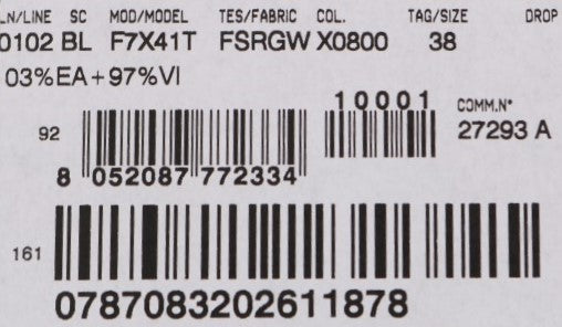 Chemisier imprimé à rayures blanches et noires Dolce & Gabbana