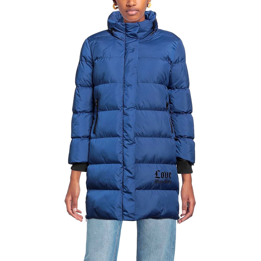 Doudoune longue Love Moschino Chic avec détail logo