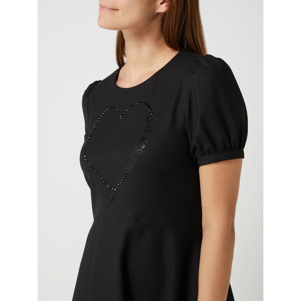 Robe noire en polyester Love Moschino pour femme
