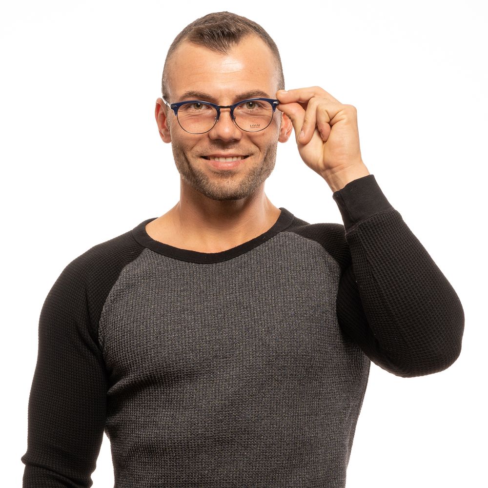 Montures optiques unisexes bleues Lozza