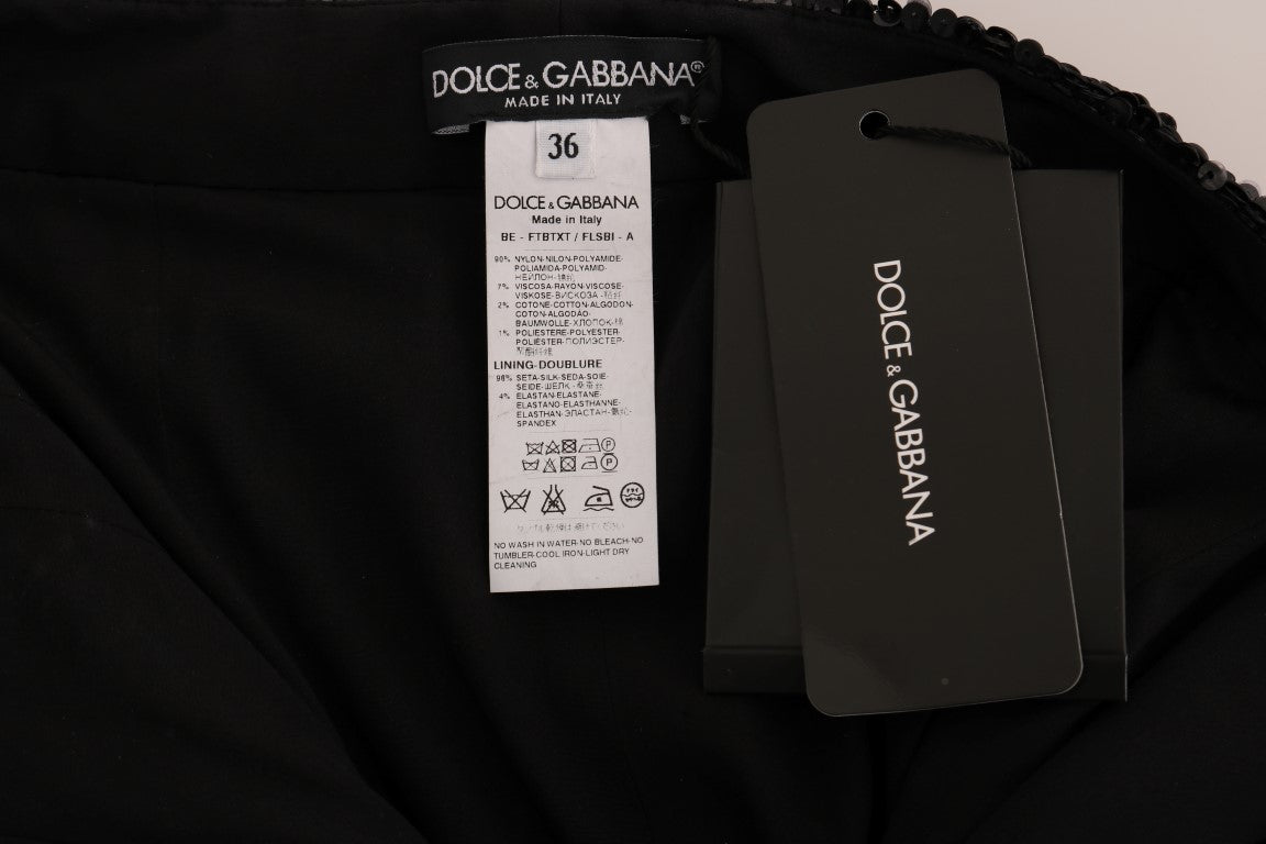 Short tendance noir à paillettes Dolce & Gabbana