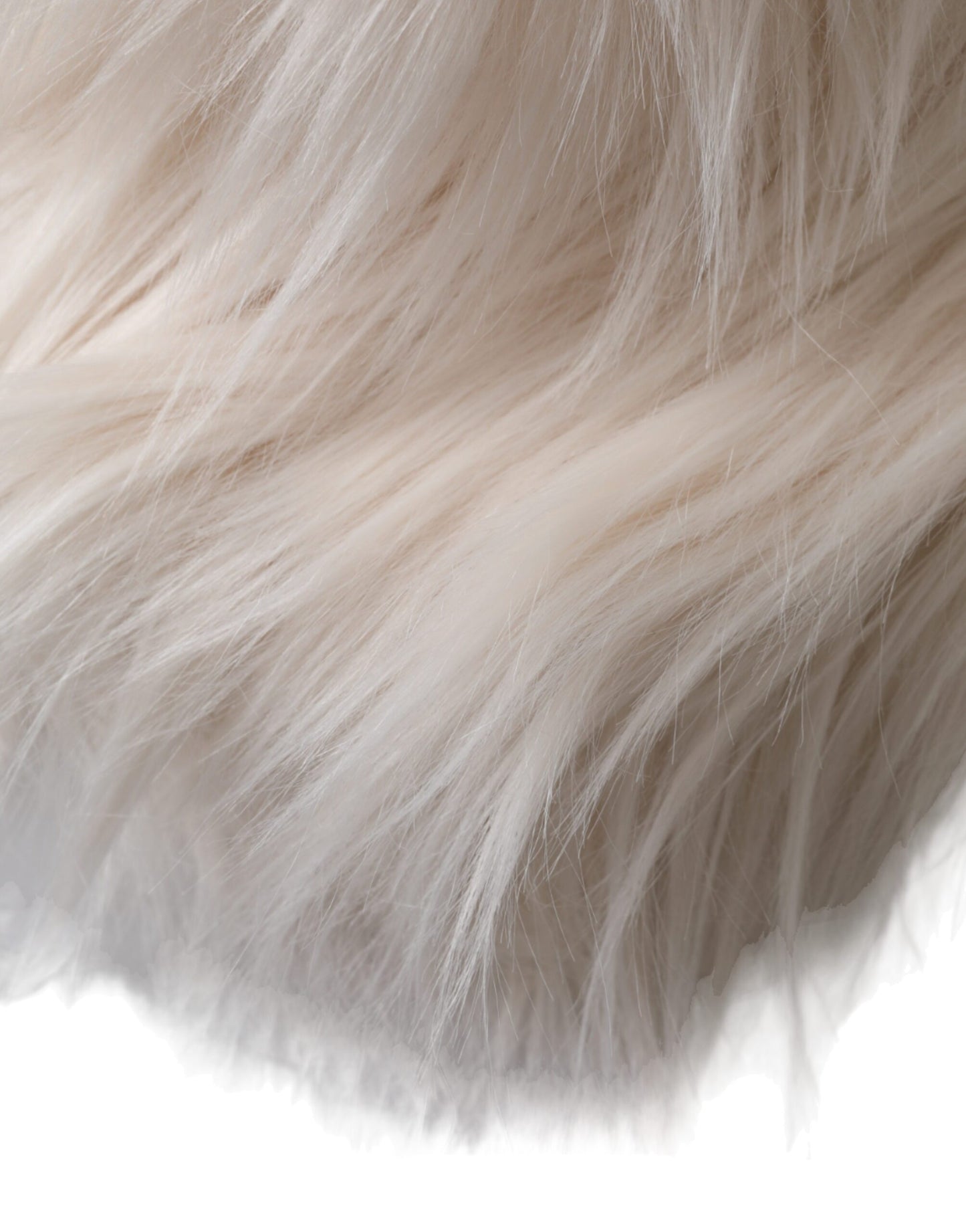 Dolce & Gabbana – Fischerhut aus Acrylfell in Off-White für Damen