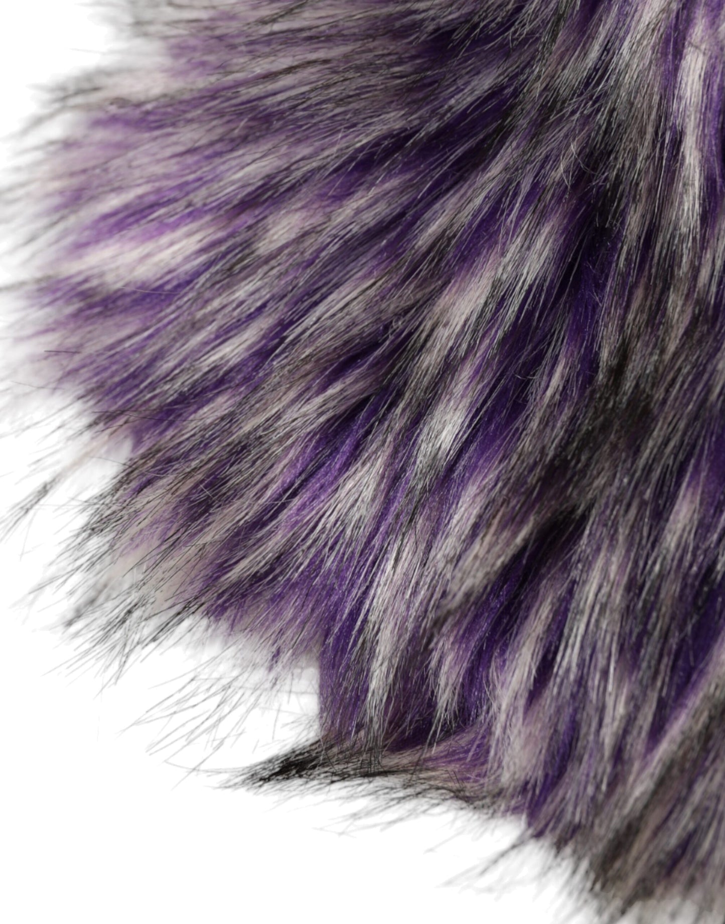 Chapeau enveloppant en fausse fourrure violette Dolce & Gabbana