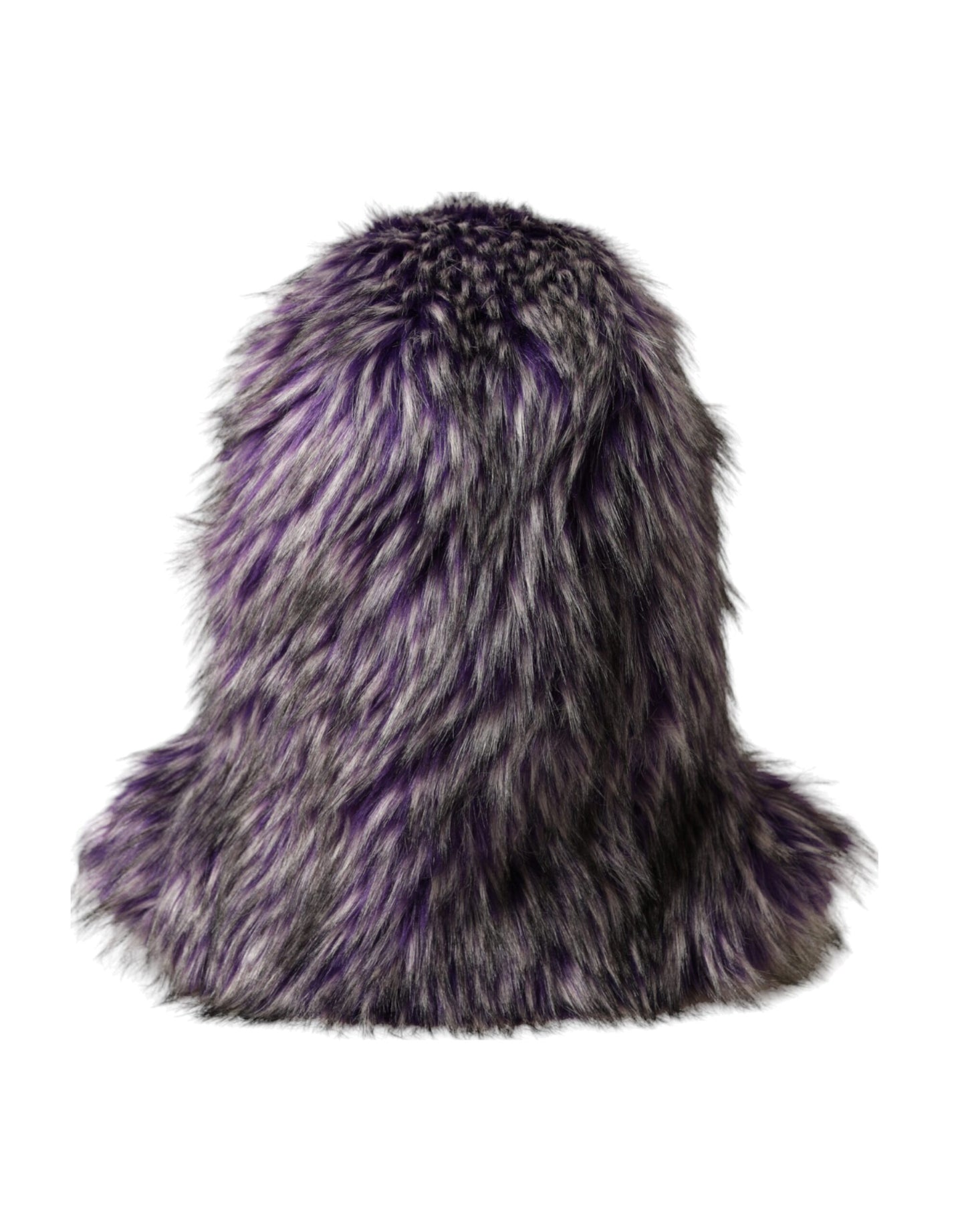 Chapeau enveloppant en fausse fourrure violette Dolce & Gabbana