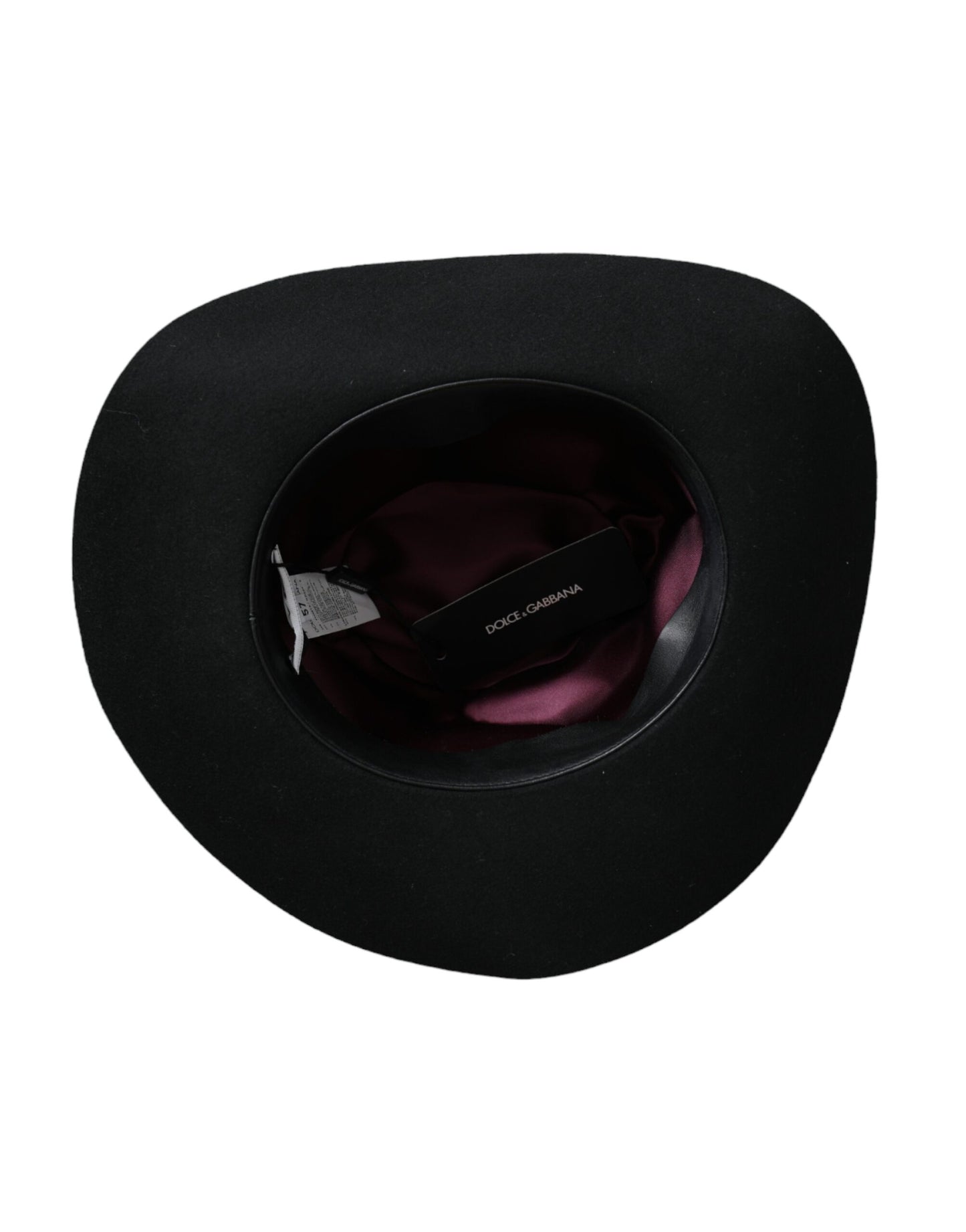 Dolce & Gabbana Black Rabbit Fedora Trilby Damenhut