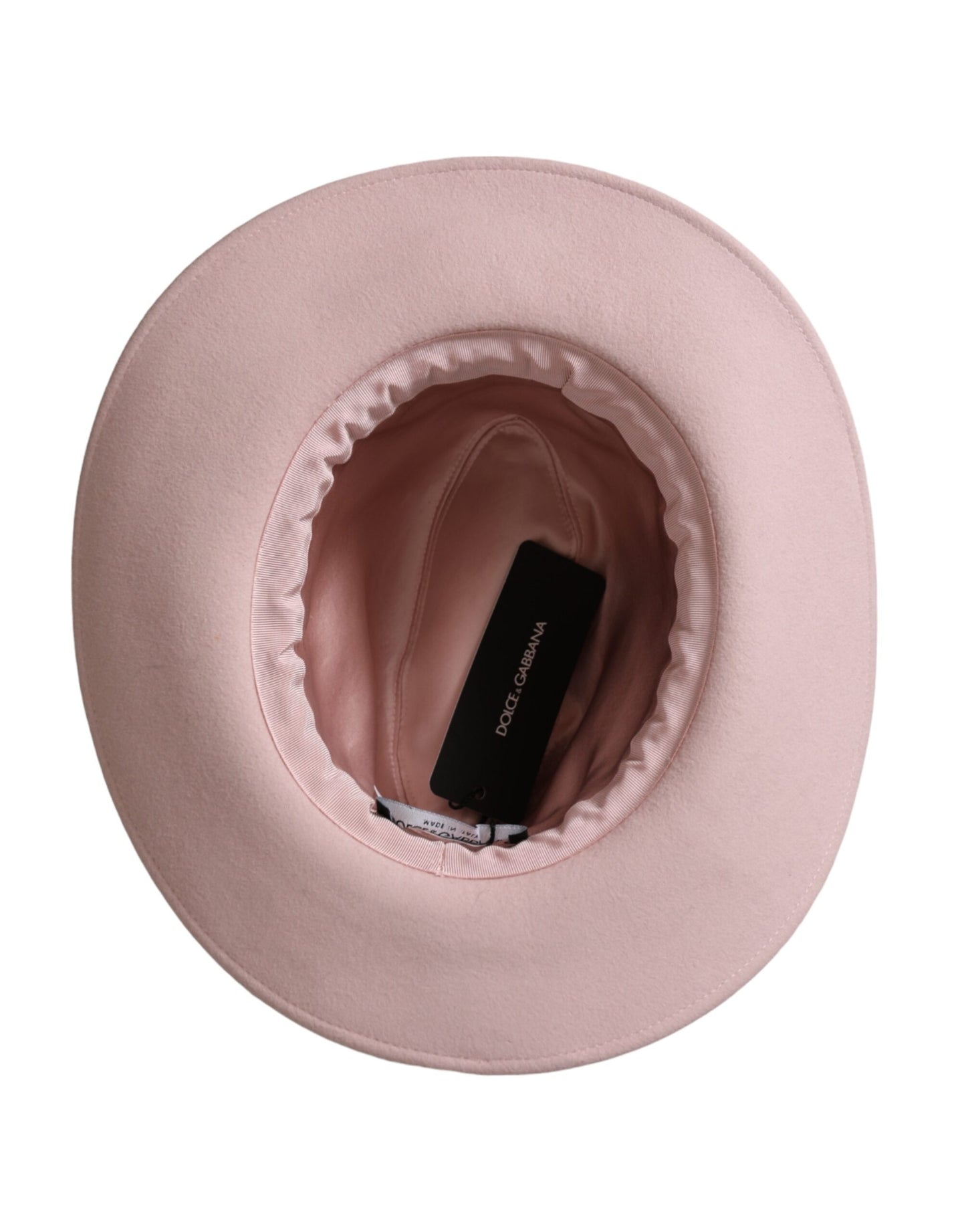 Chapeau Fedora Trilby en lapin rose Dolce & Gabbana pour femme