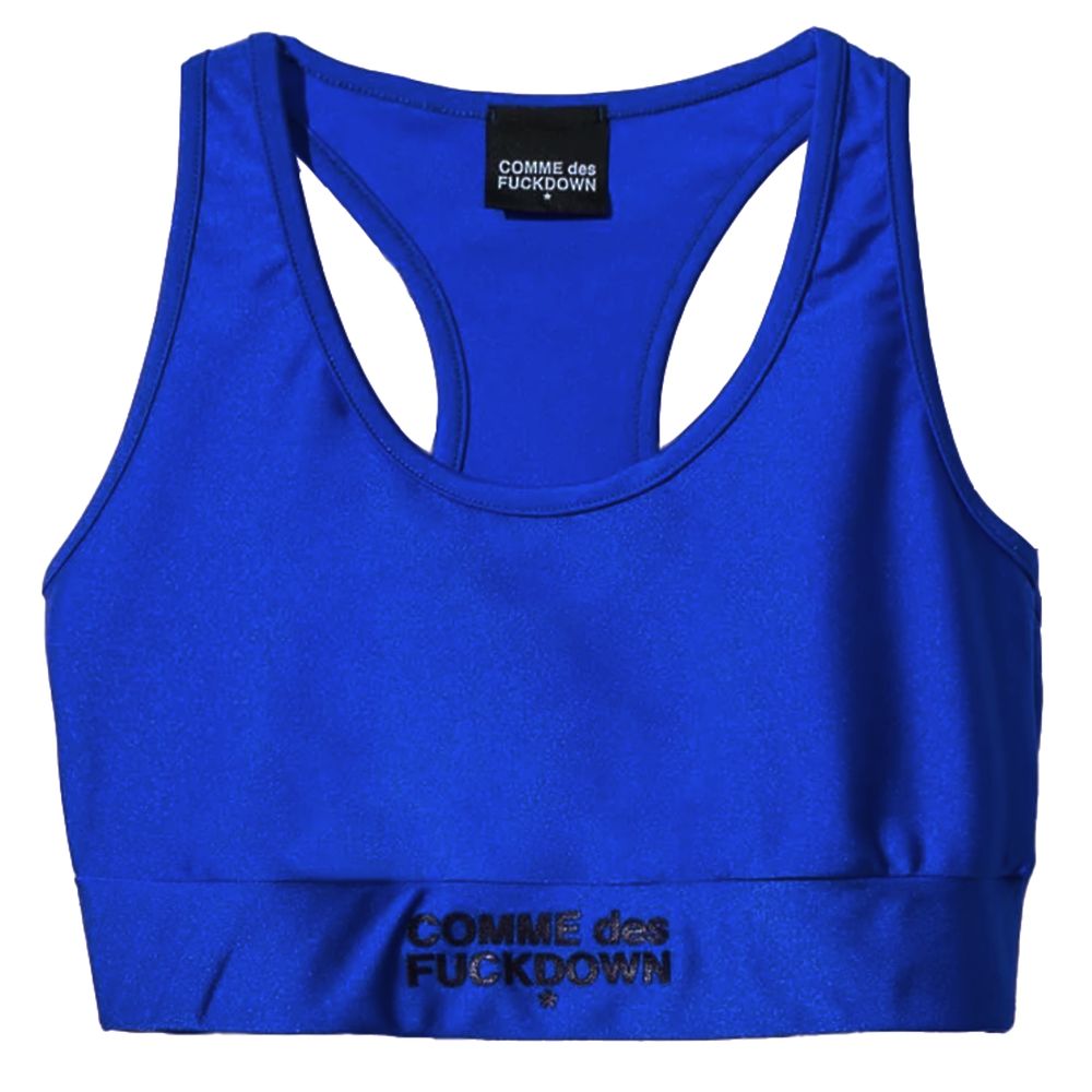 Hauts et t-shirts en nylon bleu Comme Des Fuckdown