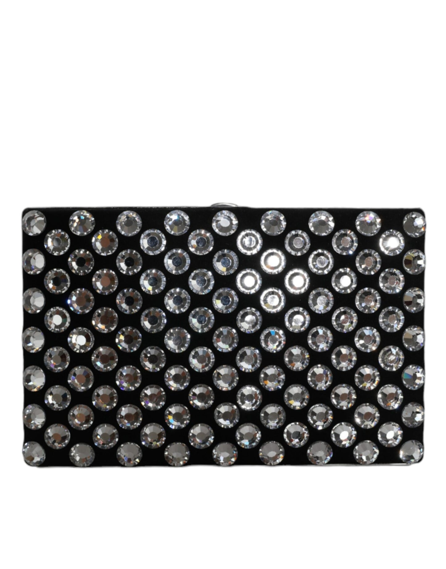 Pochette de soirée en velours noir Dolce & Gabbana avec cristaux