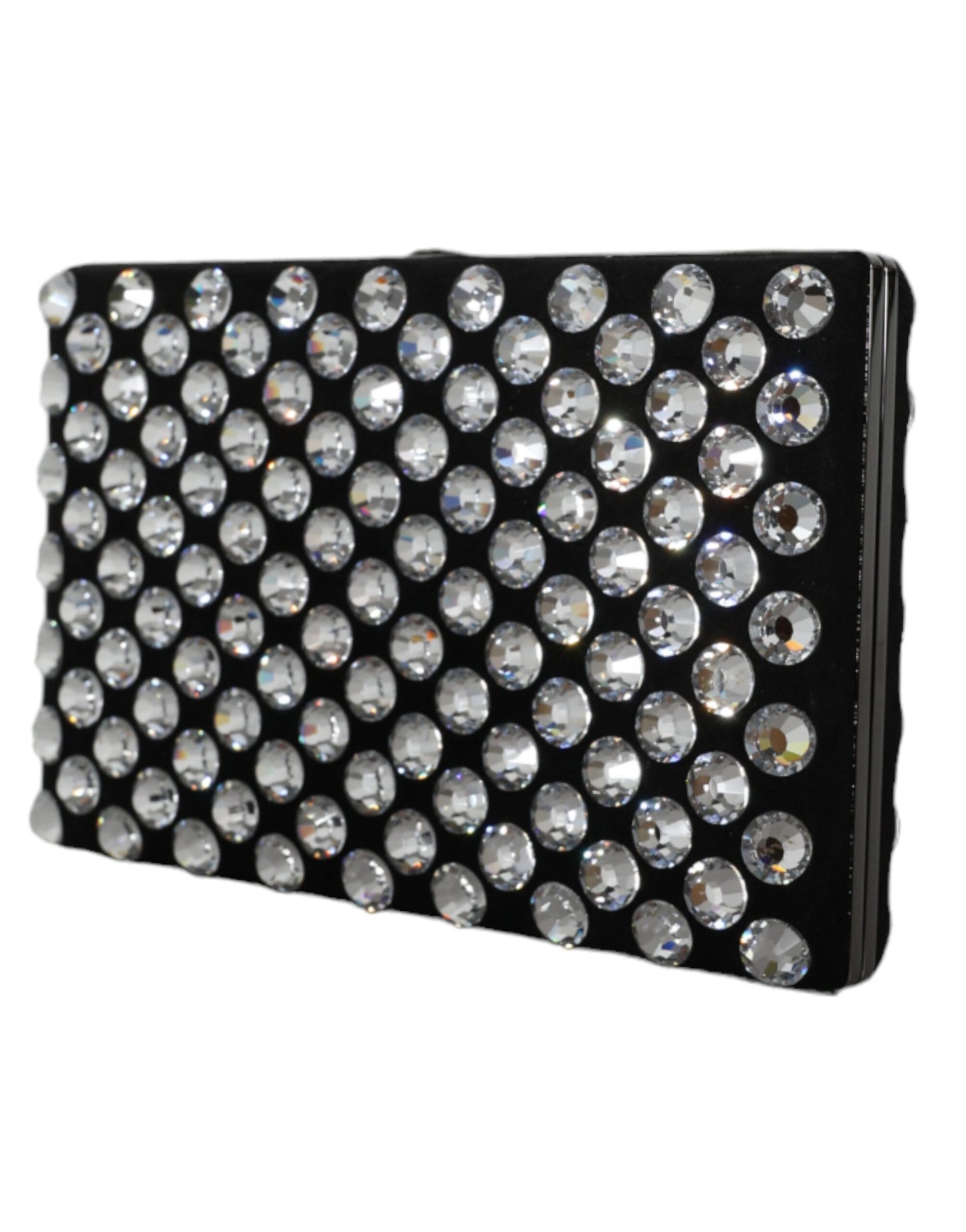 Pochette de soirée en velours noir Dolce & Gabbana avec cristaux