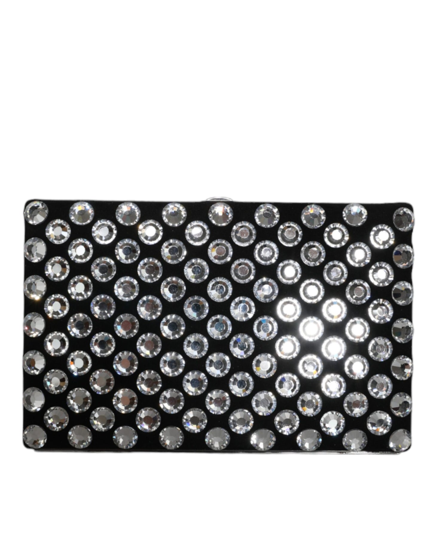 Pochette de soirée en velours noir Dolce & Gabbana avec cristaux