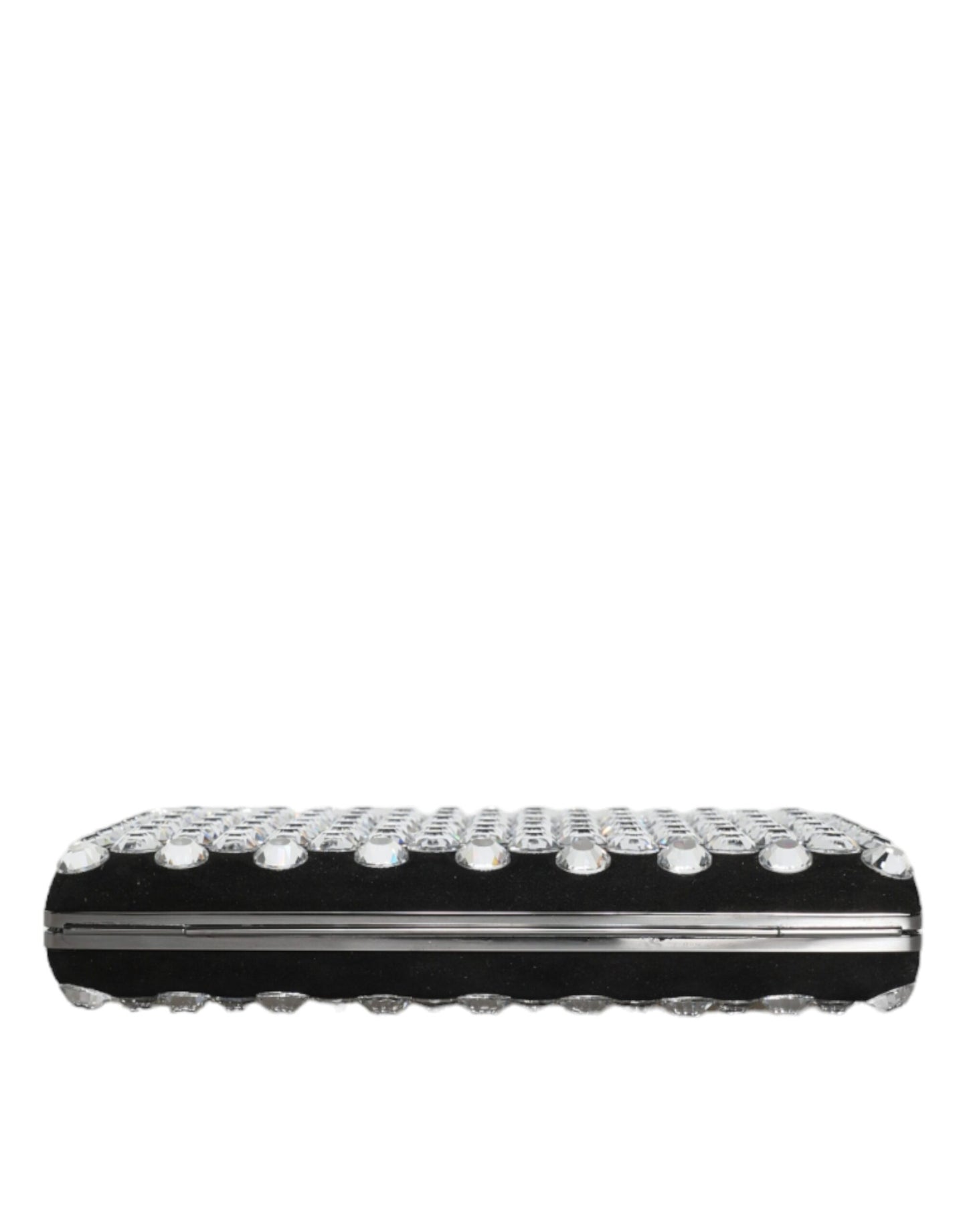 Pochette de soirée en velours noir Dolce & Gabbana avec cristaux