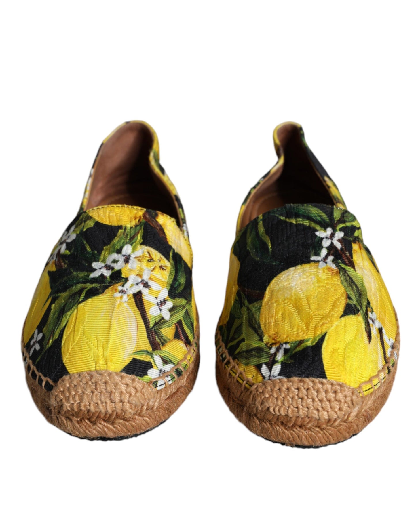 Espadrilles à enfiler Dolce & Gabbana multicolores citron