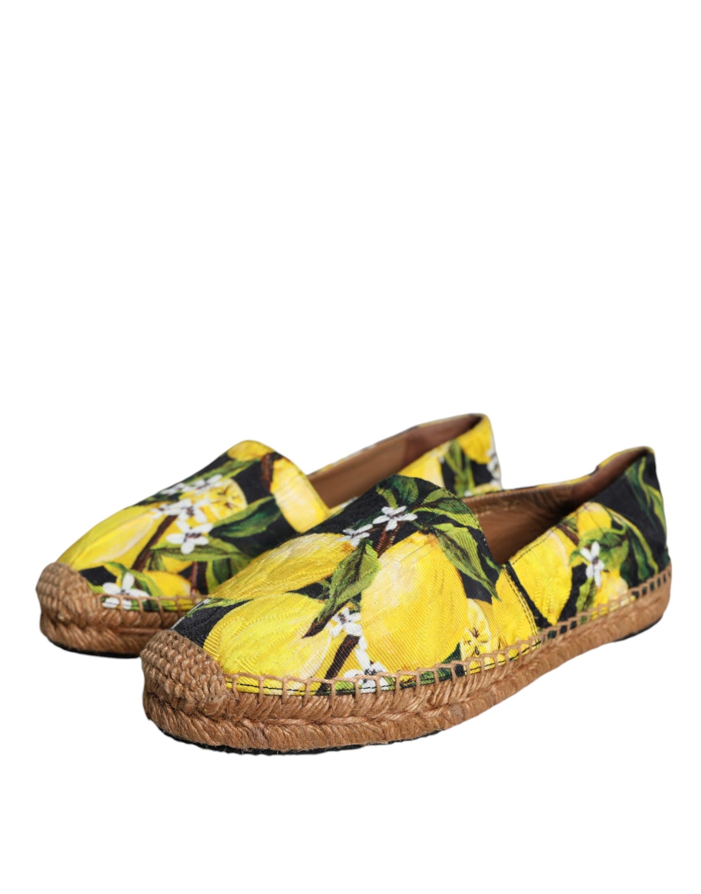 Espadrilles à enfiler Dolce & Gabbana multicolores citron