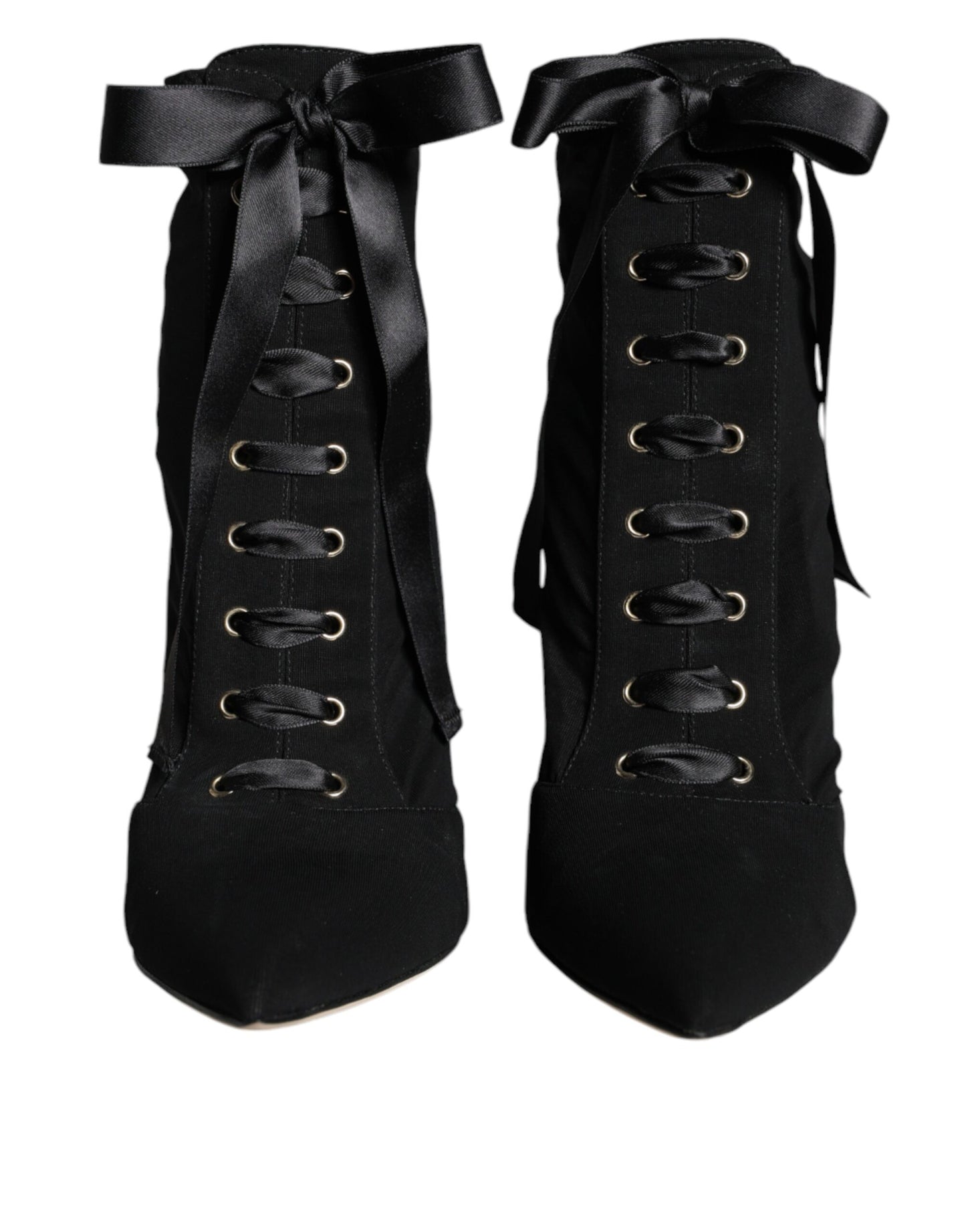 Bottines en jersey extensible noir Dolce & Gabbana