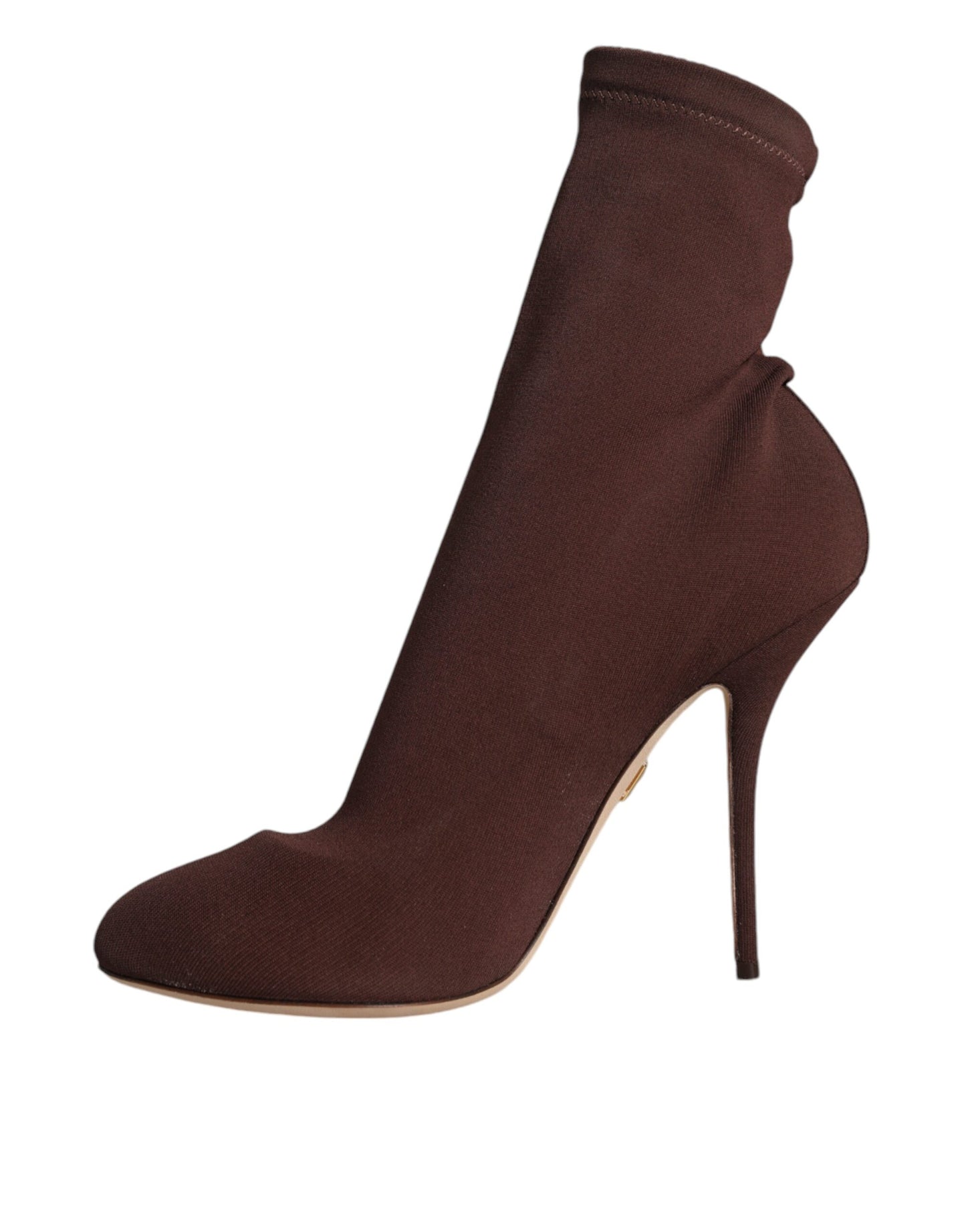 Chaussures à talons aiguilles marron Dolce & Gabbana, chaussettes, bottines