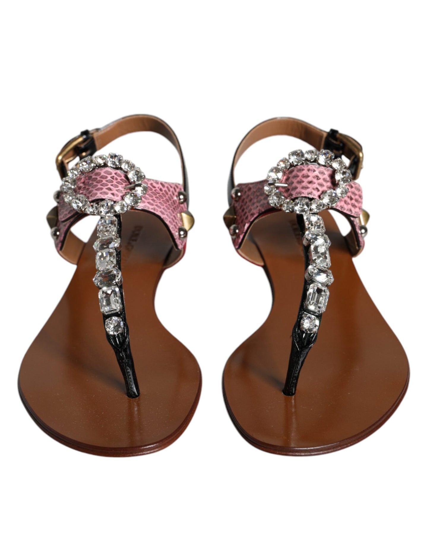 Sandales et tongs Dolce & Gabbana en cristal multicolore