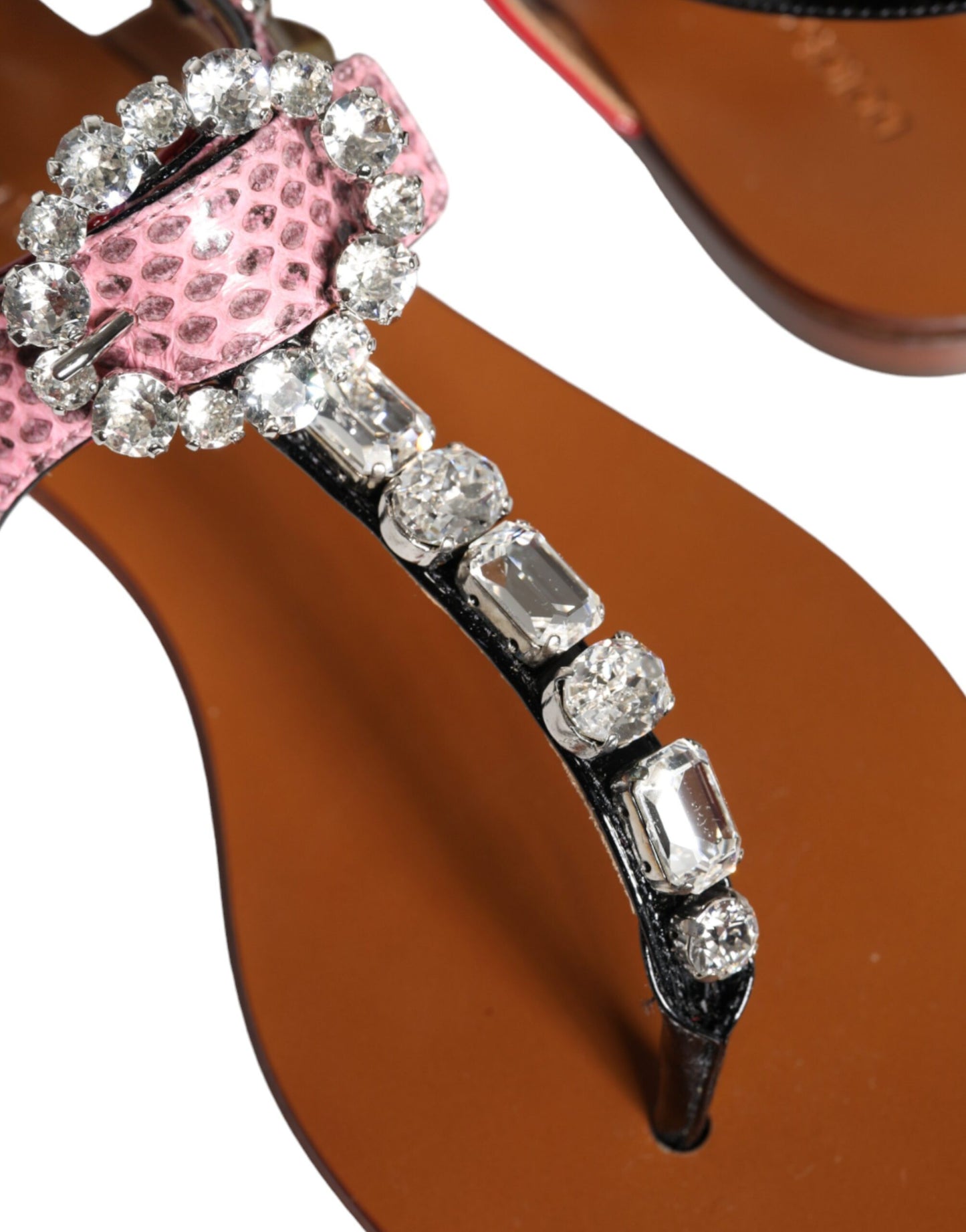 Sandales et tongs Dolce & Gabbana en cristal multicolore