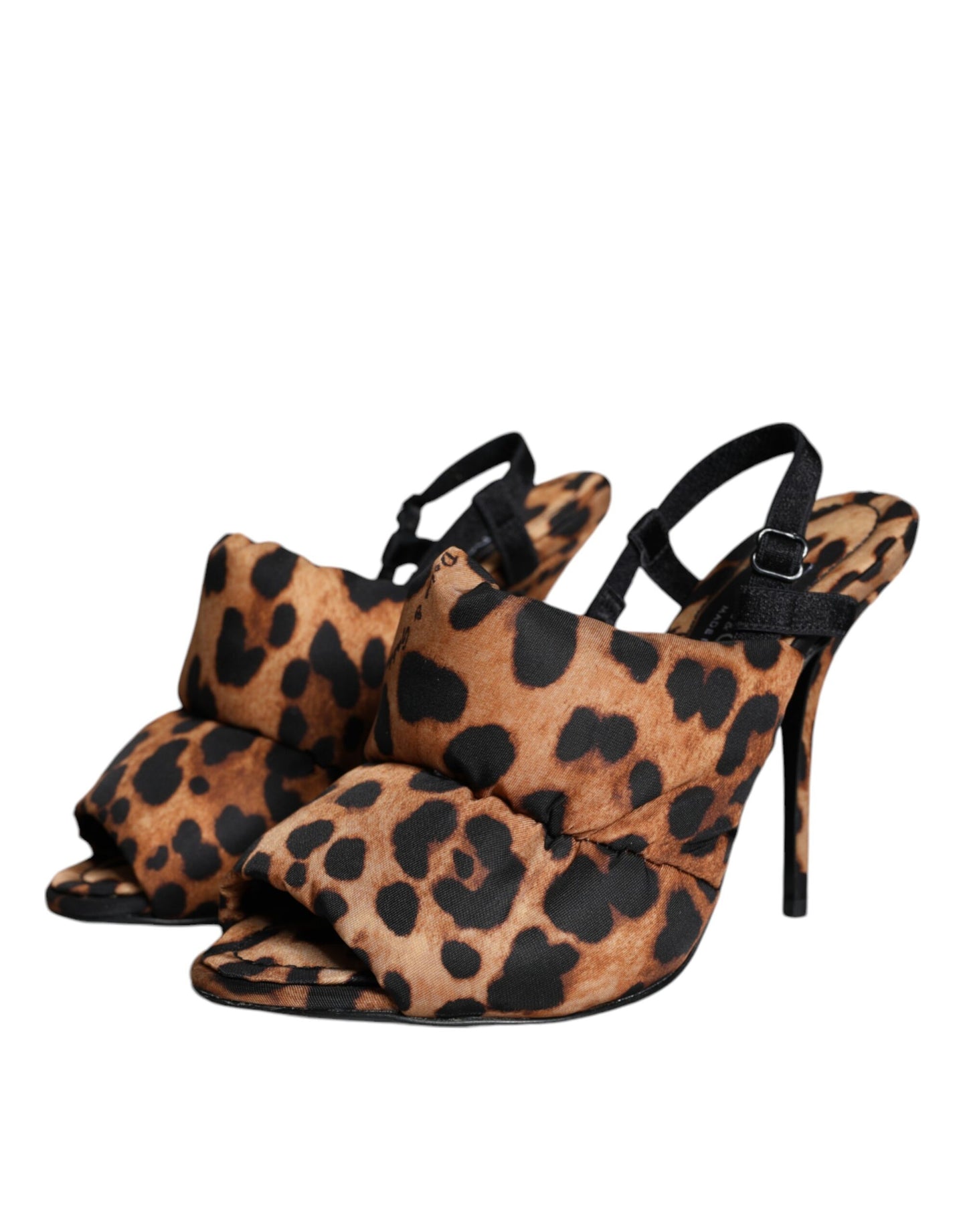 Sandales à bride arrière Keira léopard marron Dolce & Gabbana