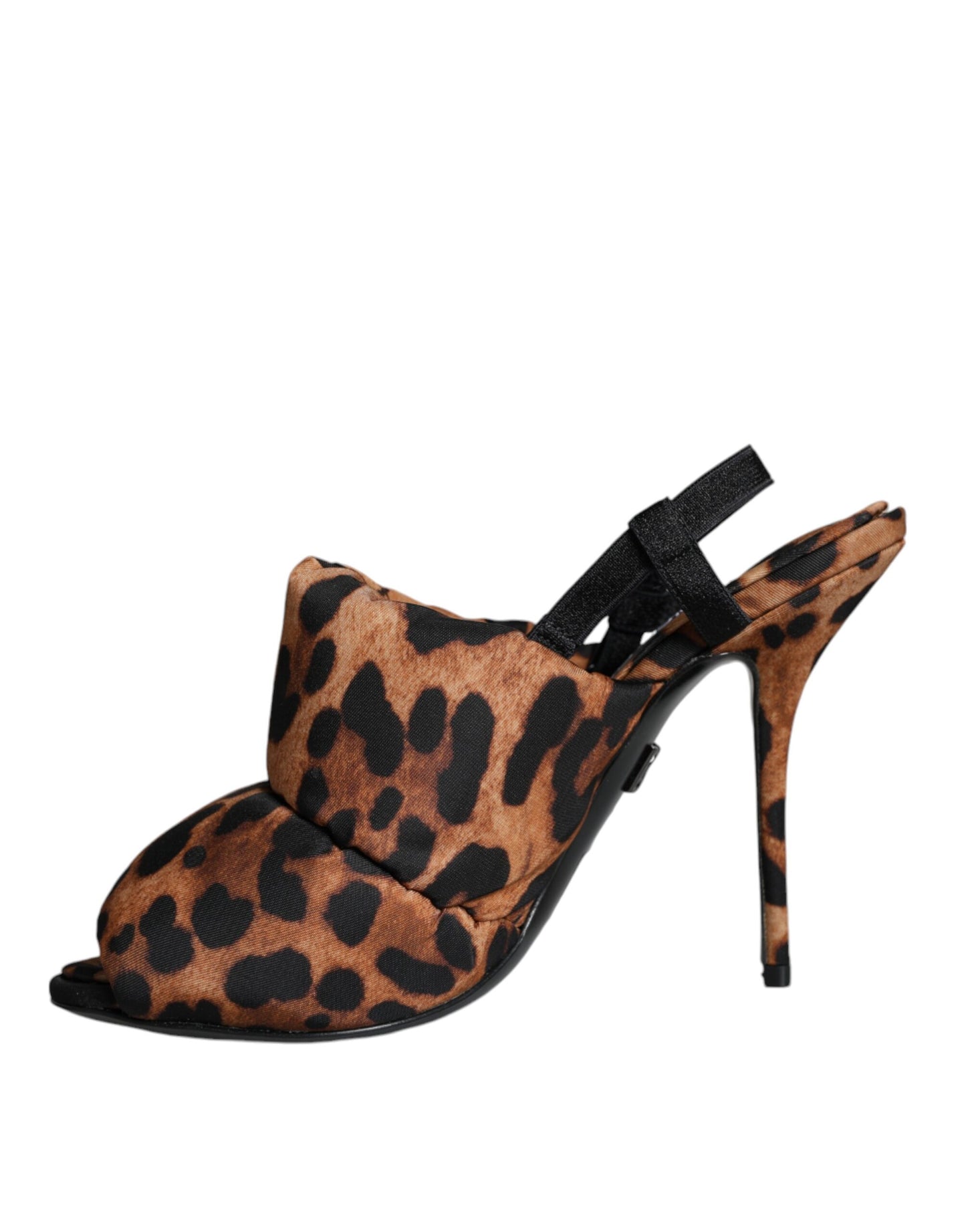 Sandales à bride arrière Keira léopard marron Dolce & Gabbana