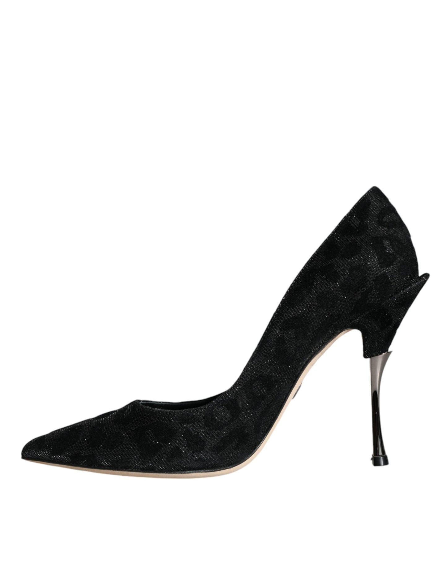 Escarpins à talons hauts Dolce & Gabbana en lurex léopard noir