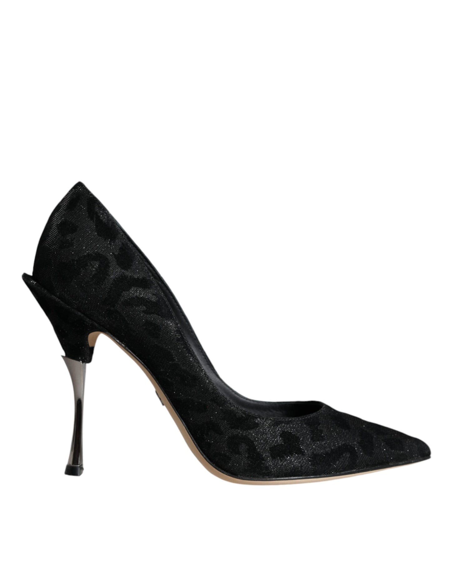 Escarpins à talons hauts Dolce & Gabbana en lurex léopard noir