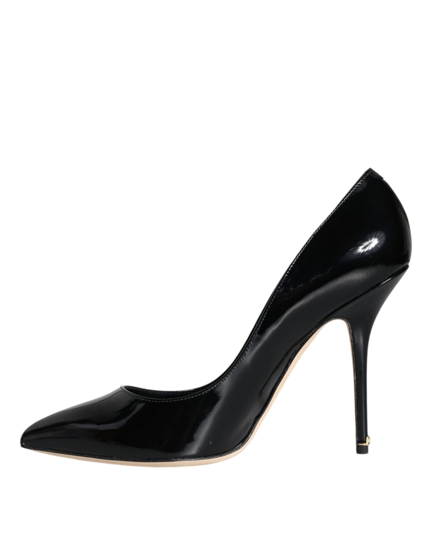 Escarpins Bellucci en cuir verni noir Dolce & Gabbana