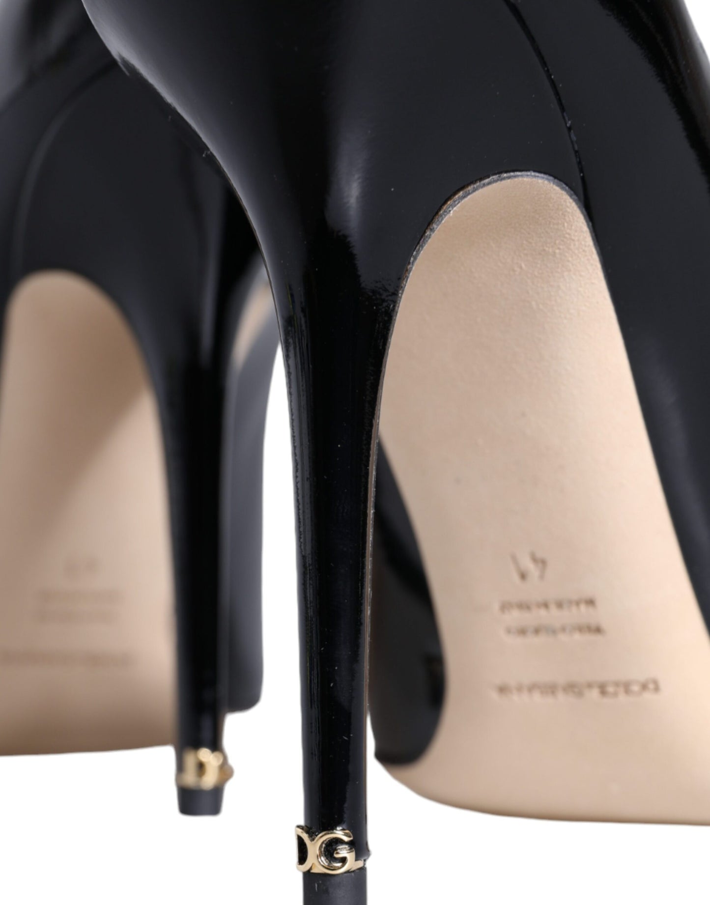 Escarpins Bellucci en cuir verni noir Dolce & Gabbana
