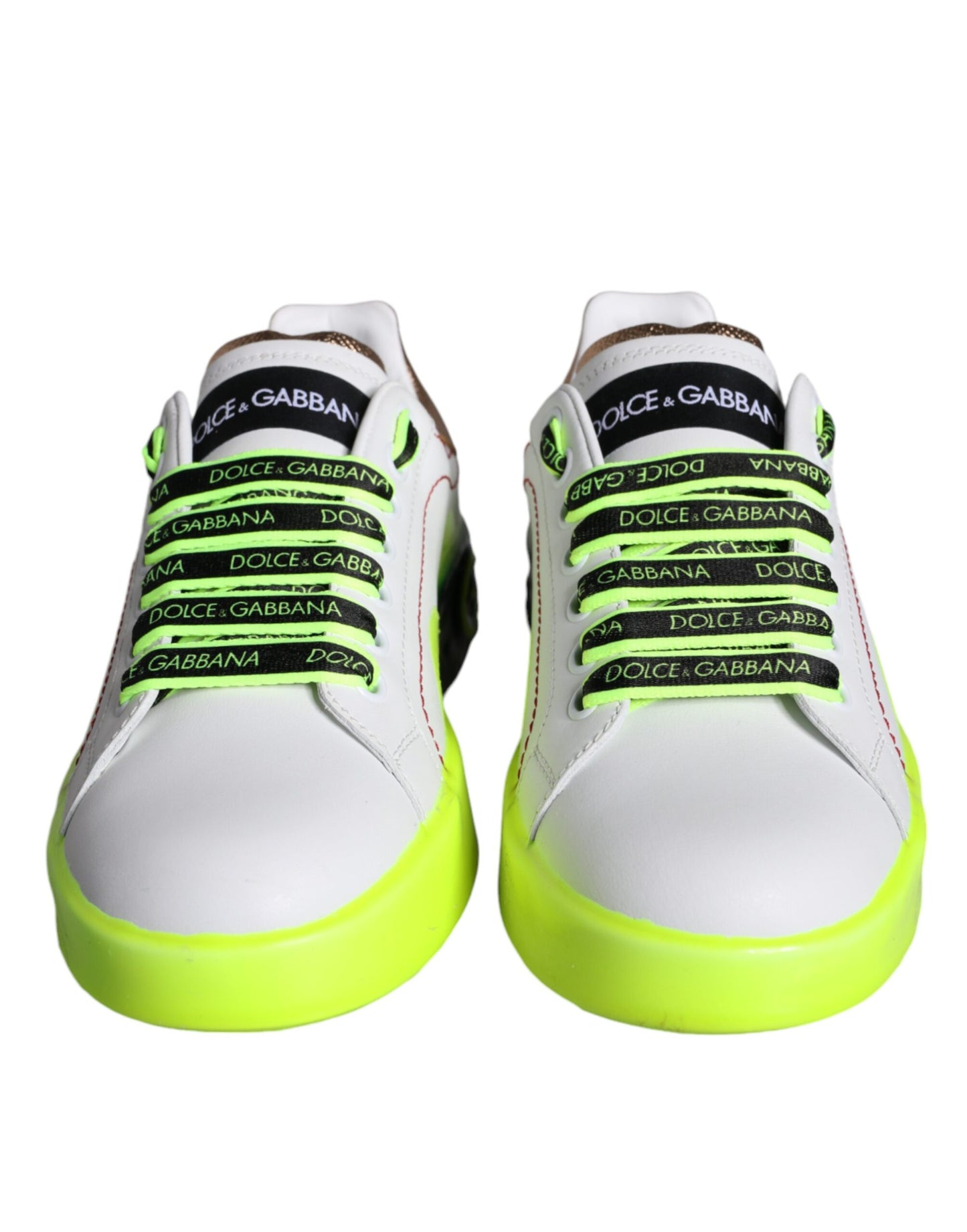 Dolce & Gabbana – Portofino – Niedrige Sneakers aus weißem Leder