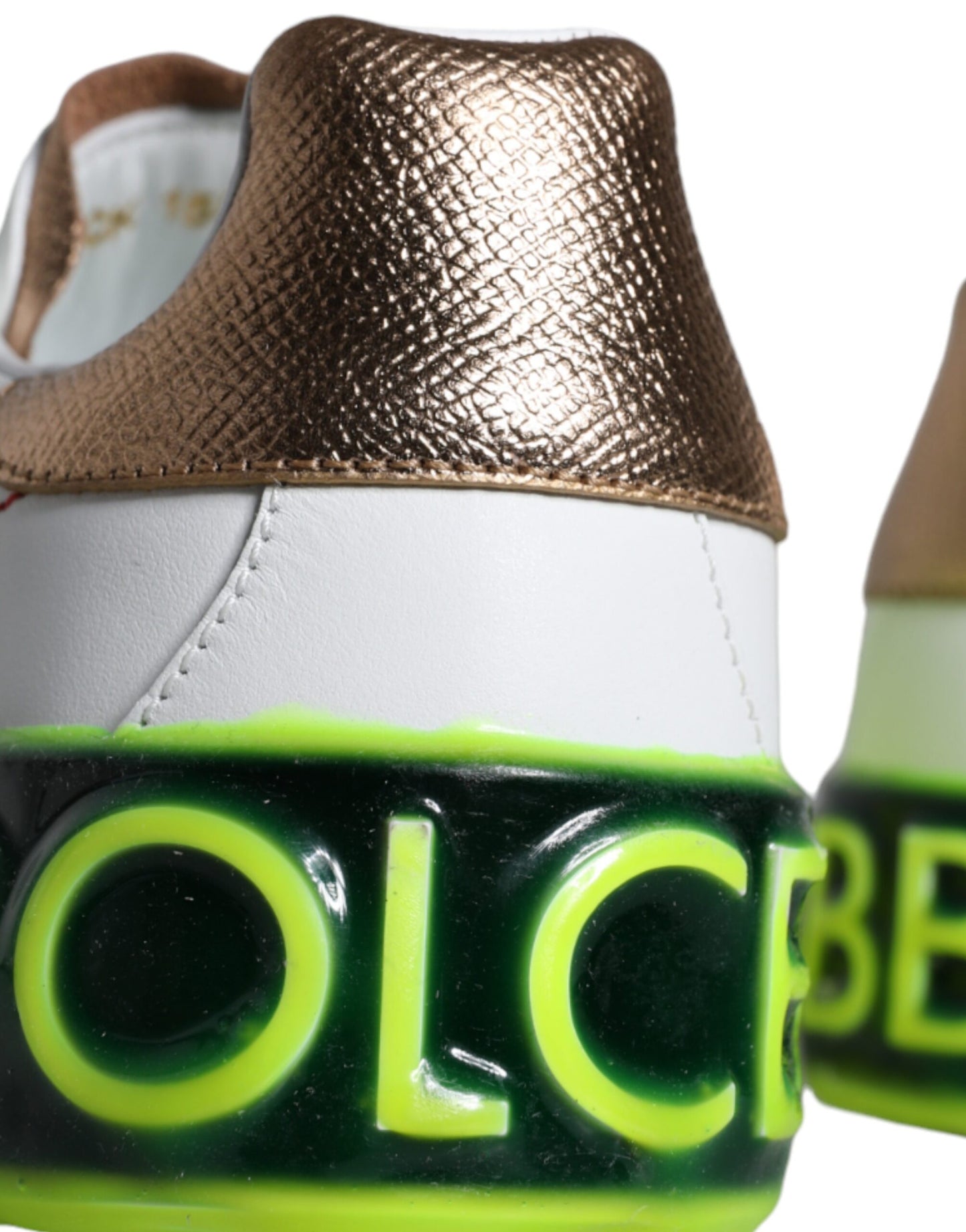 Dolce & Gabbana – Portofino – Niedrige Sneakers aus weißem Leder