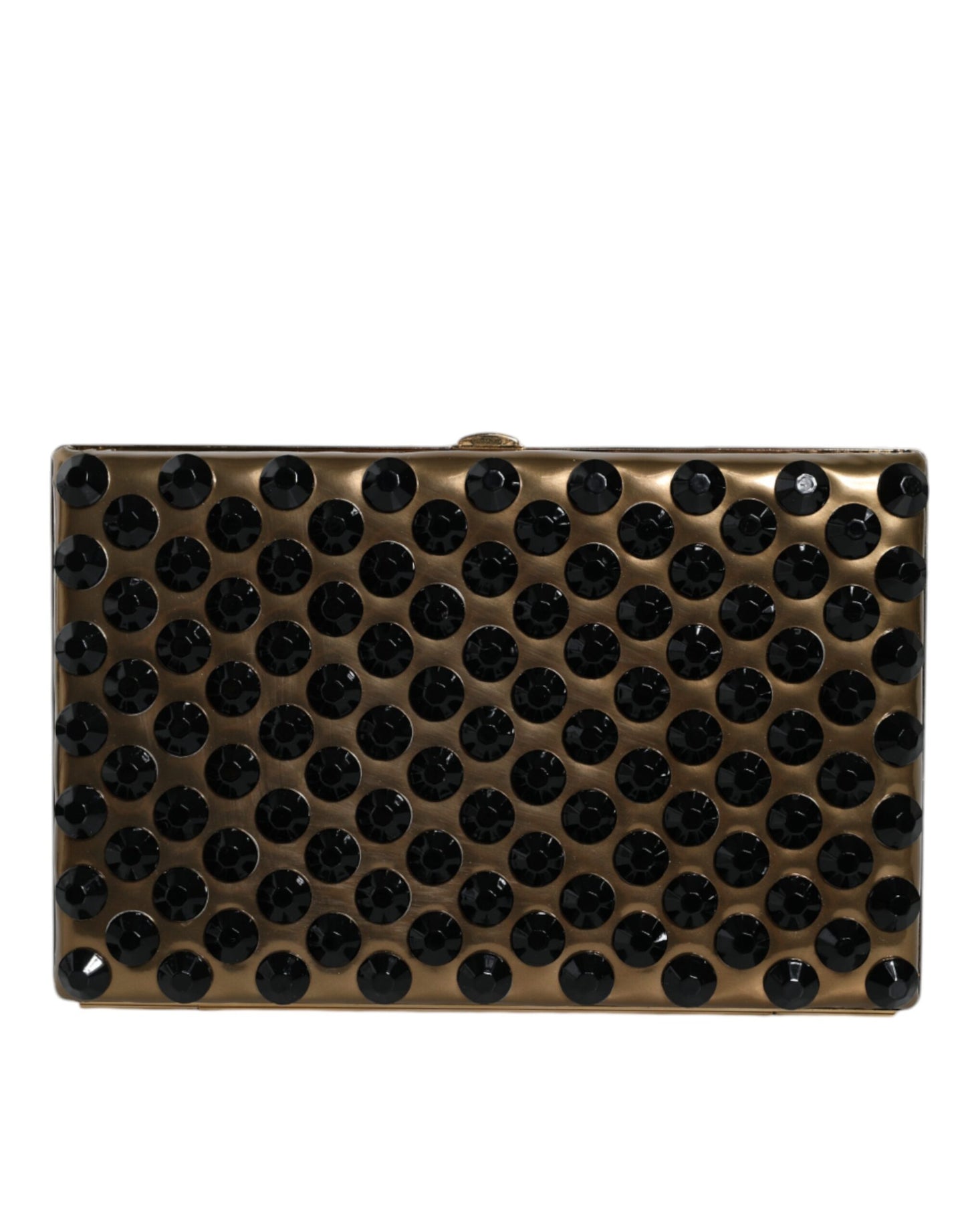 Dolce & Gabbana Pochette de soirée à deux volets en cristal doré pour femme
