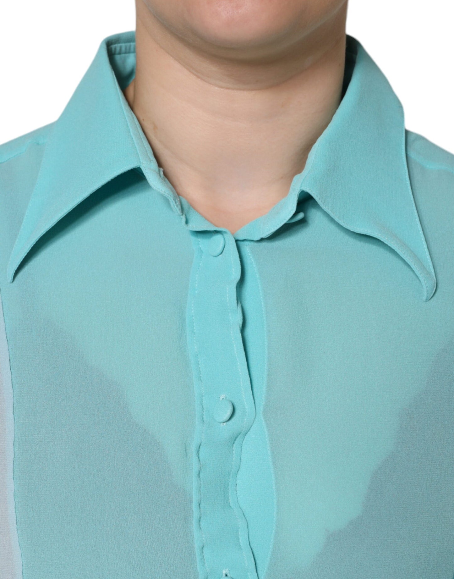 Chemisier boutonné multicolore à manches longues Dolce & Gabbana