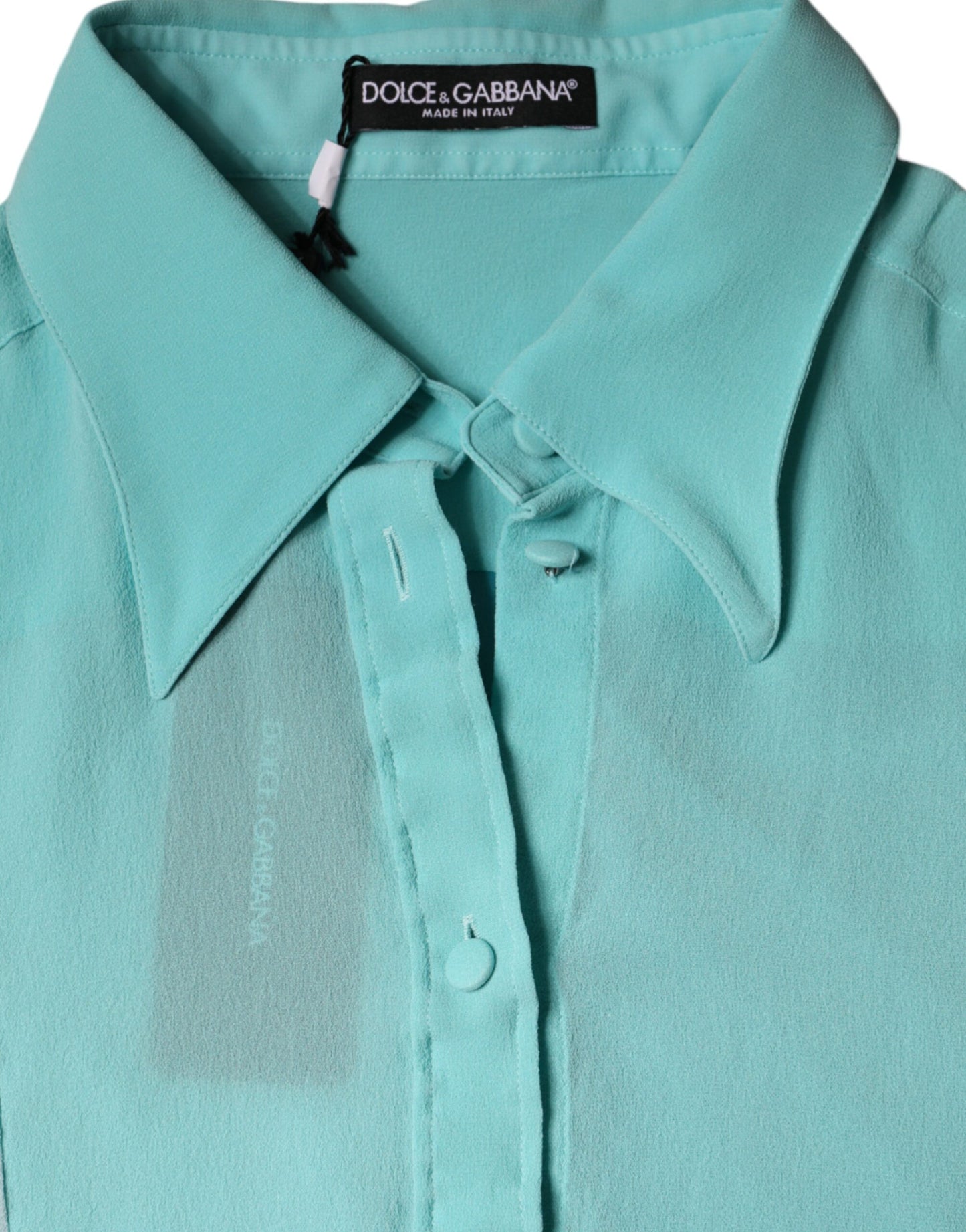 Chemisier boutonné multicolore à manches longues Dolce & Gabbana