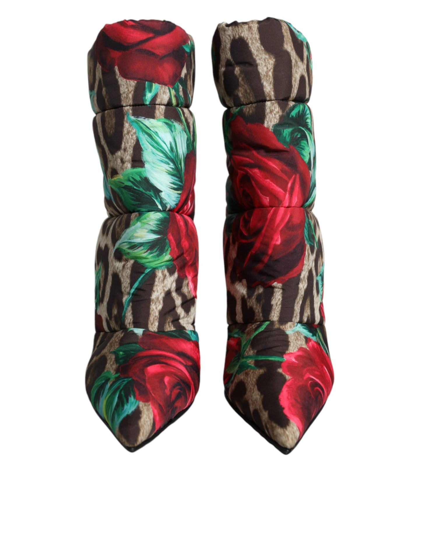 Bottes mi-mollet Dolce & Gabbana multicolores à imprimé léopard et rose