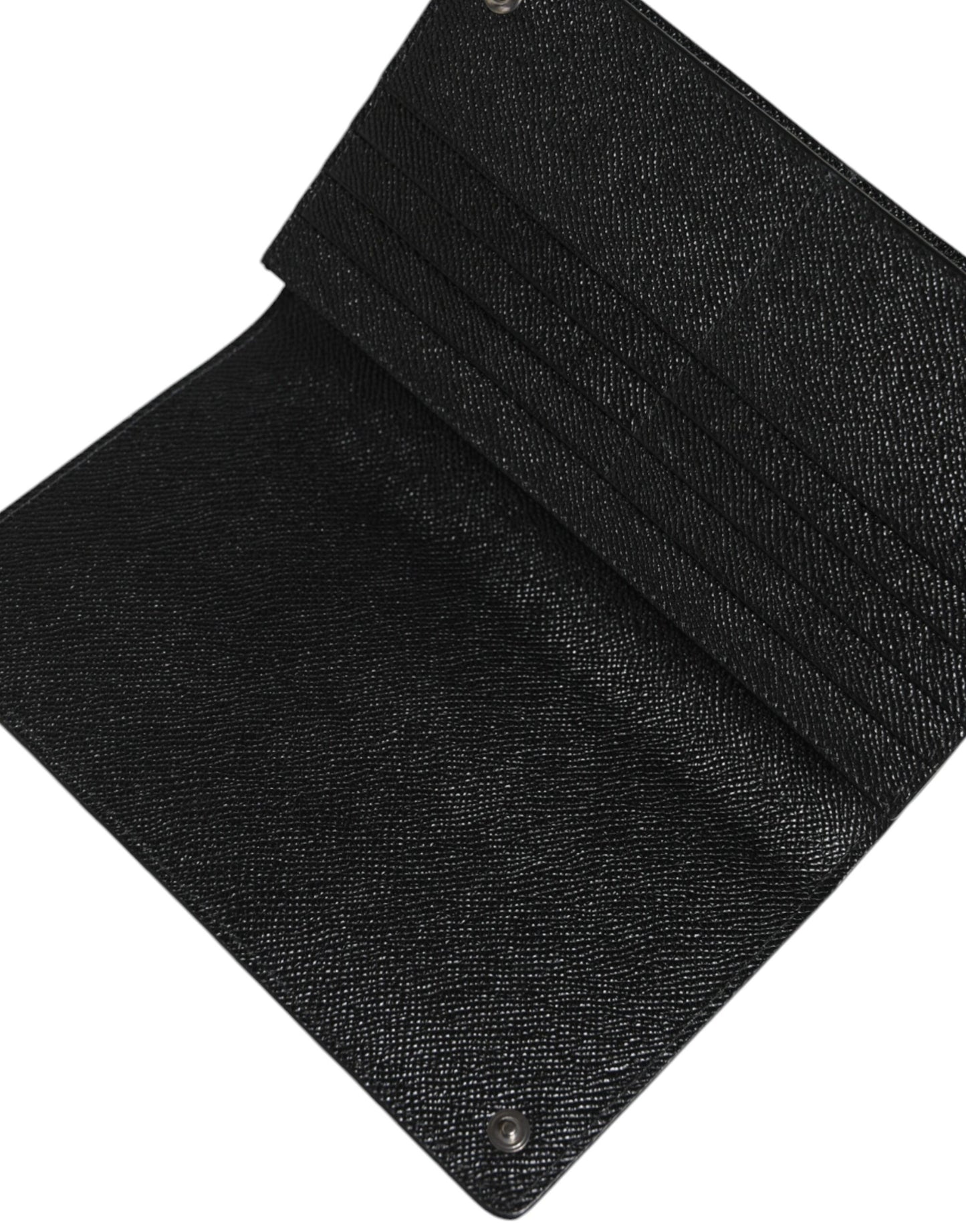 Sac bandoulière Dolce & Gabbana en cuir léopard noir et gris avec deux volets et fentes pour cartes