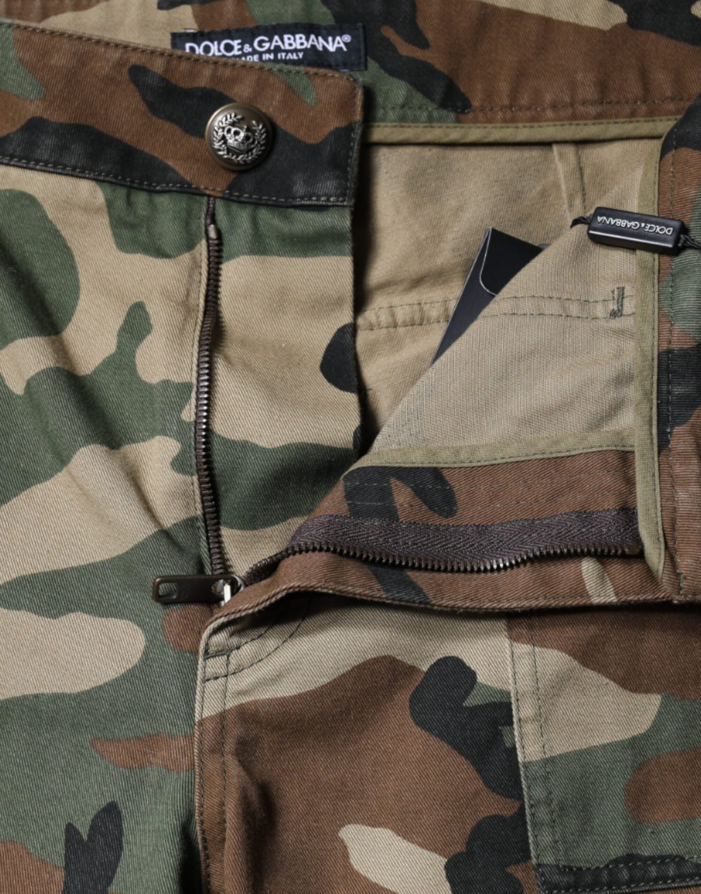 Dolce & Gabbana – Mehrfarbige Cargohose mit Camouflage-Muster