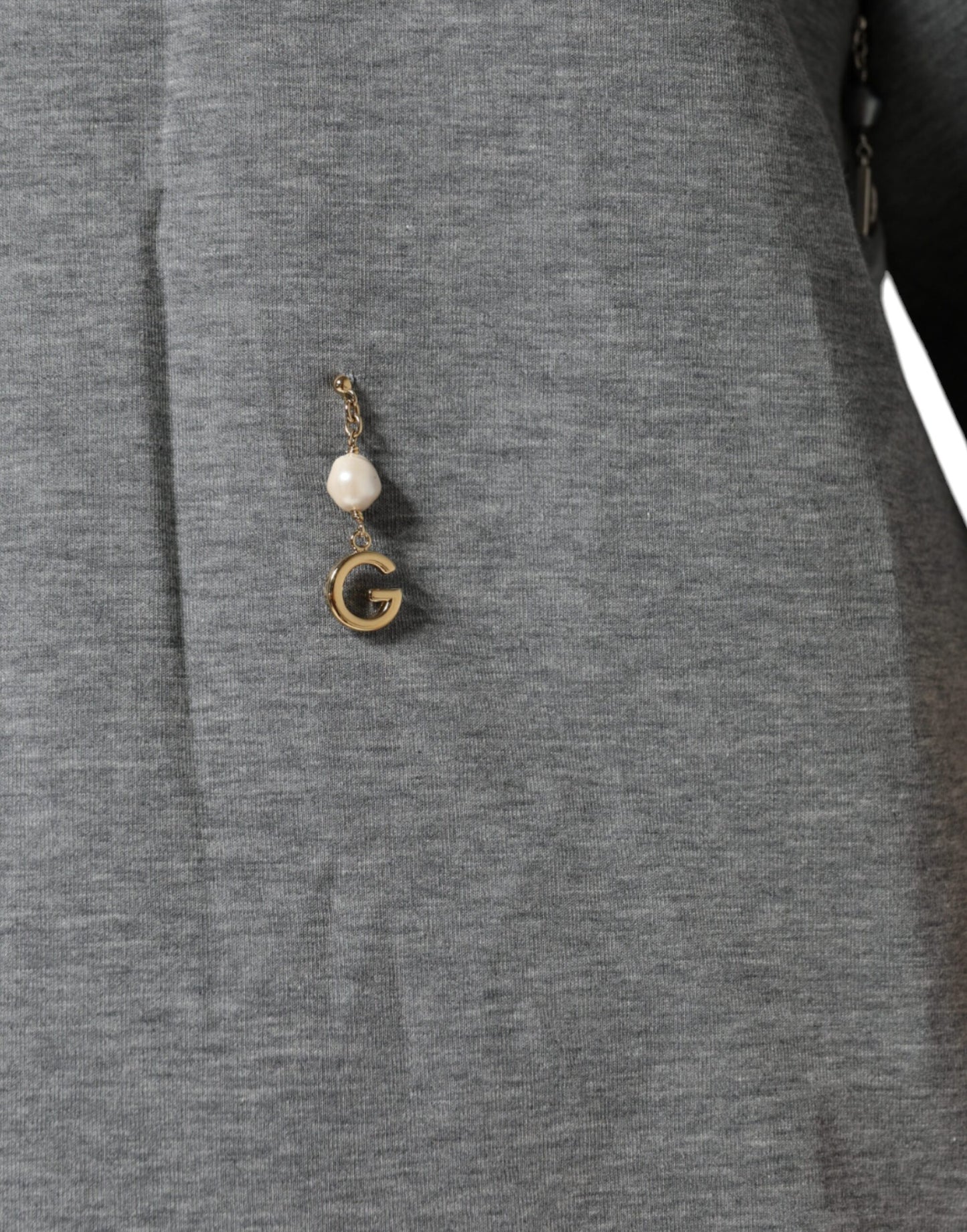 T-shirt Dolce & Gabbana en coton mélangé gris orné