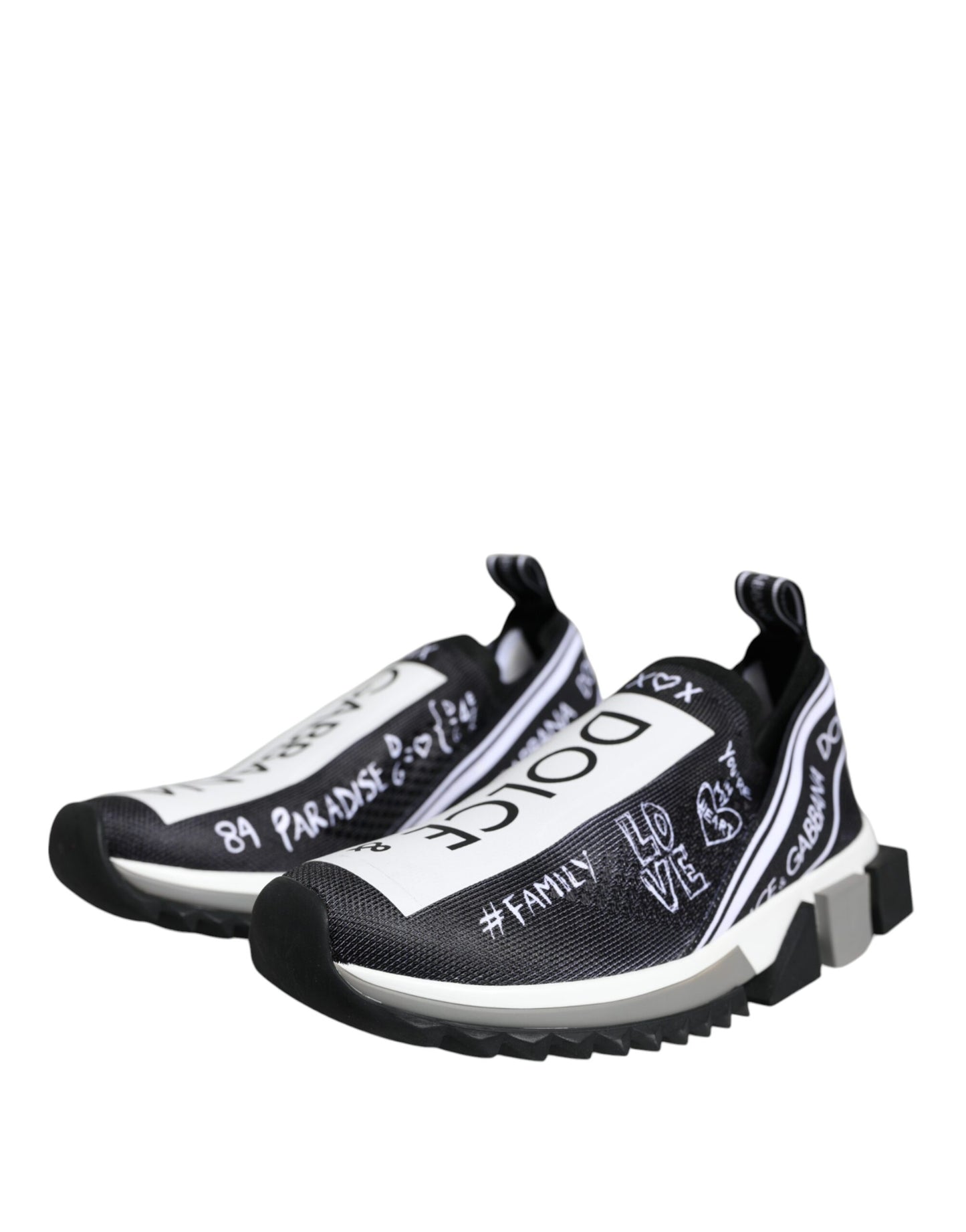 Baskets basses Dolce & Gabbana Sorrento noires et blanches