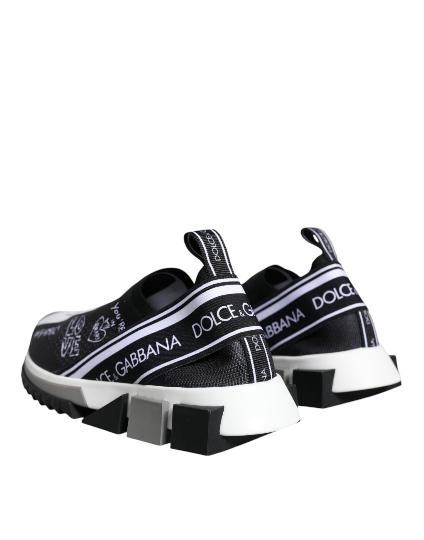 Baskets basses Dolce & Gabbana Sorrento noires et blanches