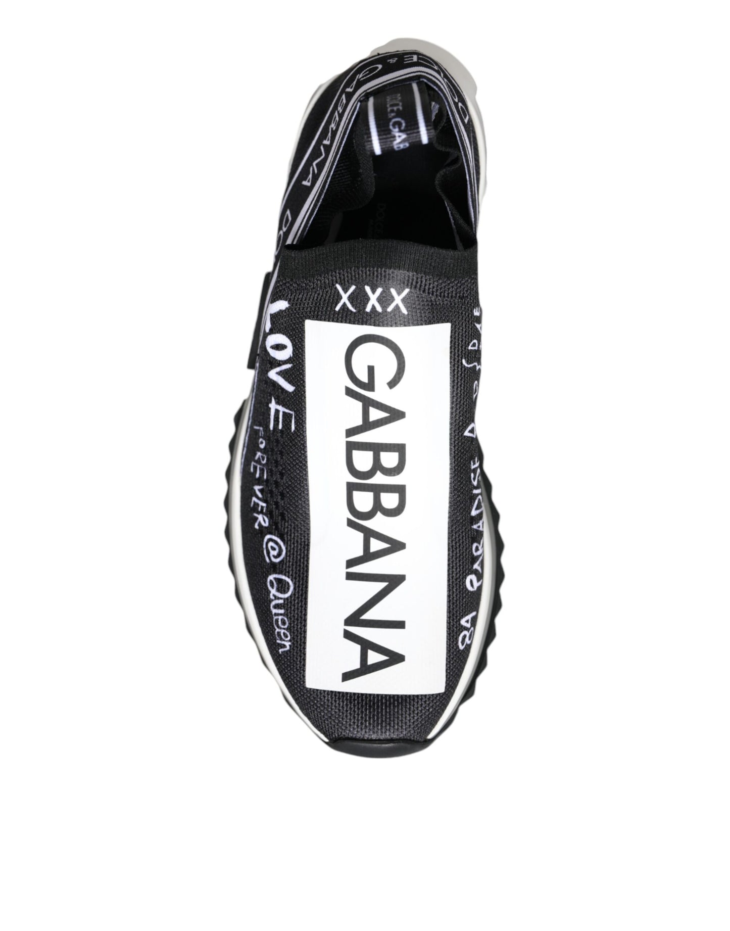 Baskets basses Dolce & Gabbana Sorrento noires et blanches