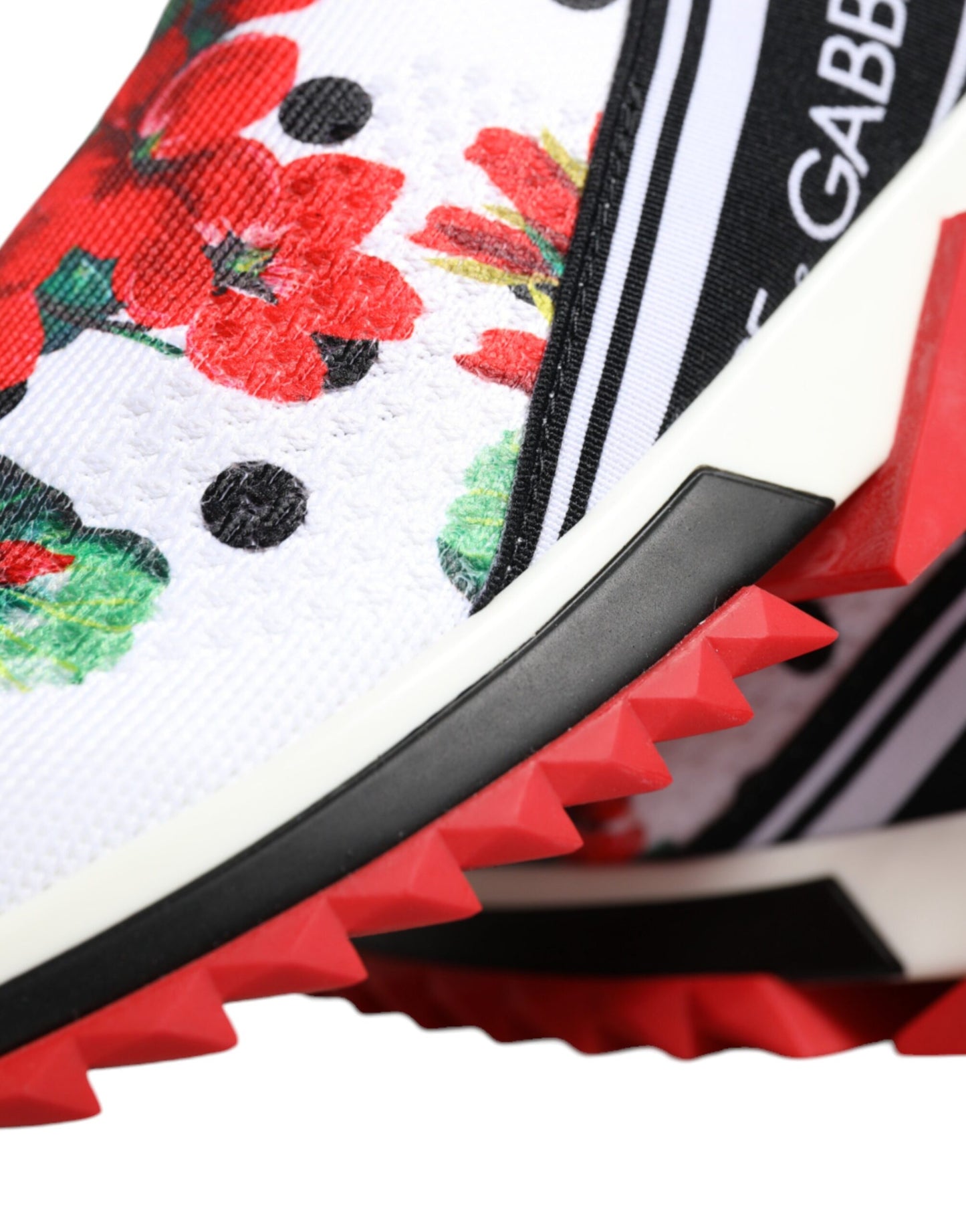 Baskets Sorrento multicolores Dolce & Gabbana en géranium