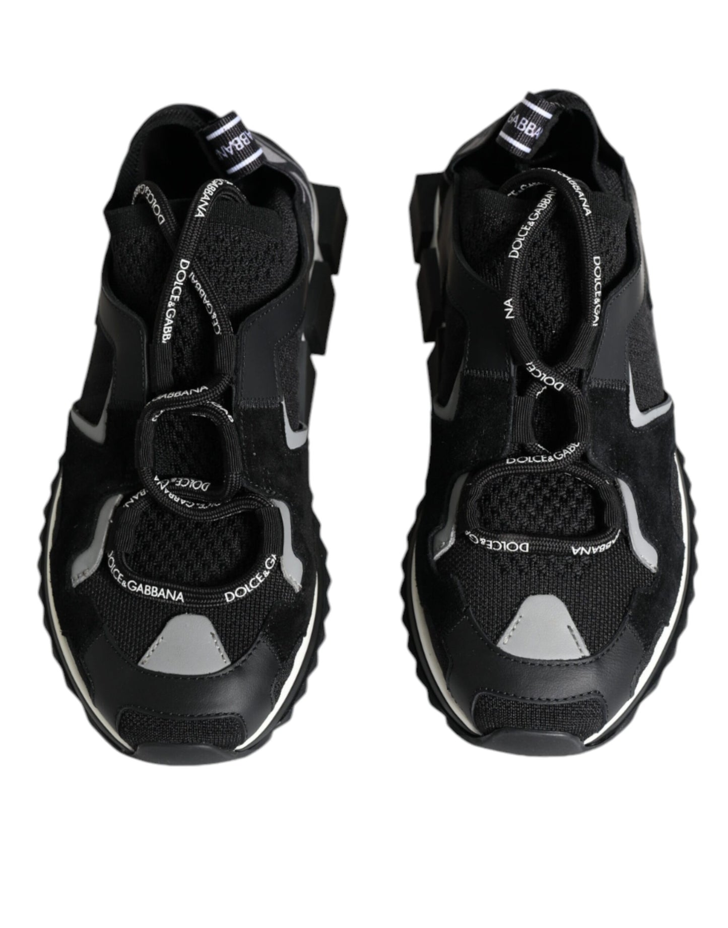 Baskets de randonnée Sorrento noires en maille Dolce & Gabbana