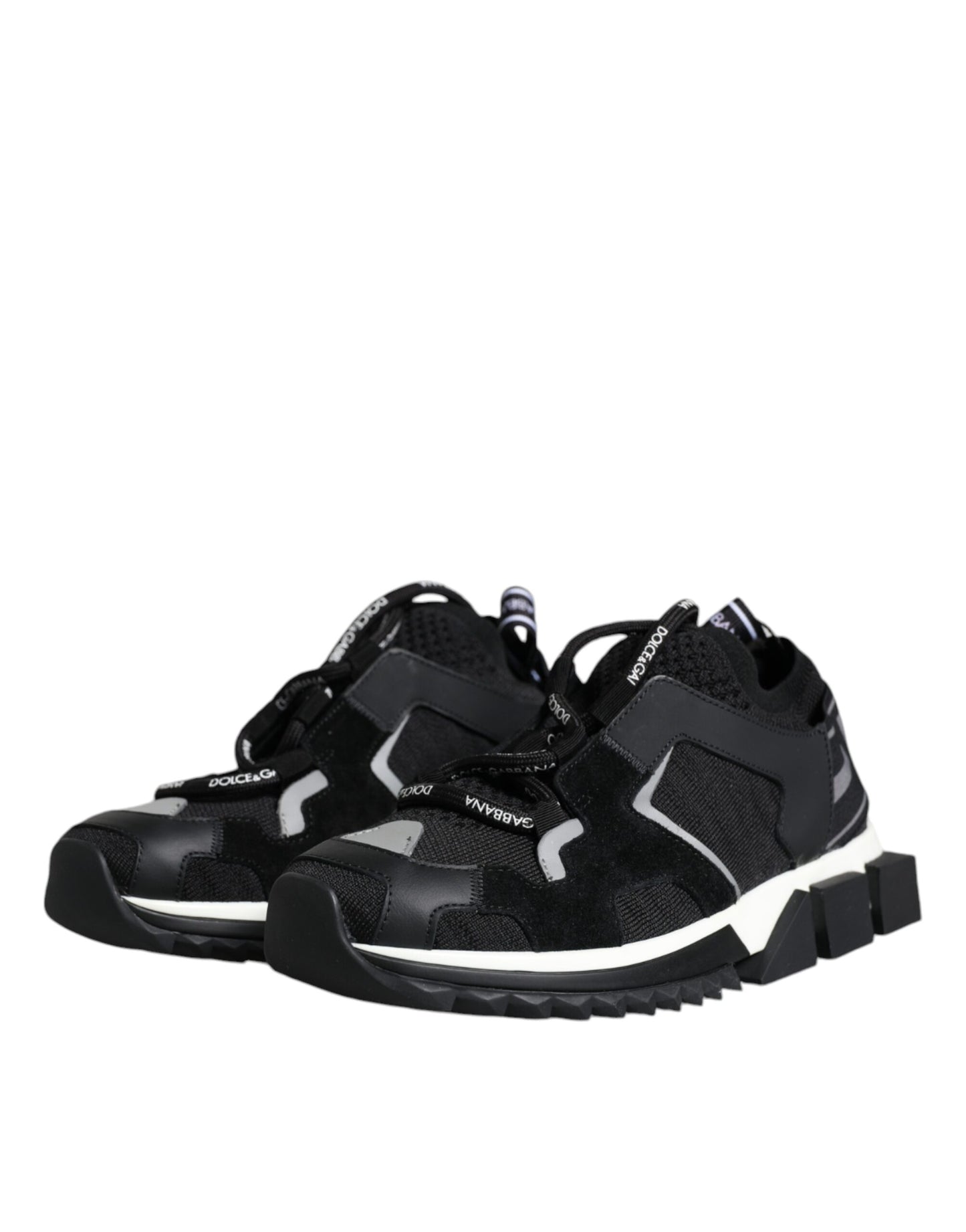 Baskets de randonnée Sorrento noires en maille Dolce & Gabbana