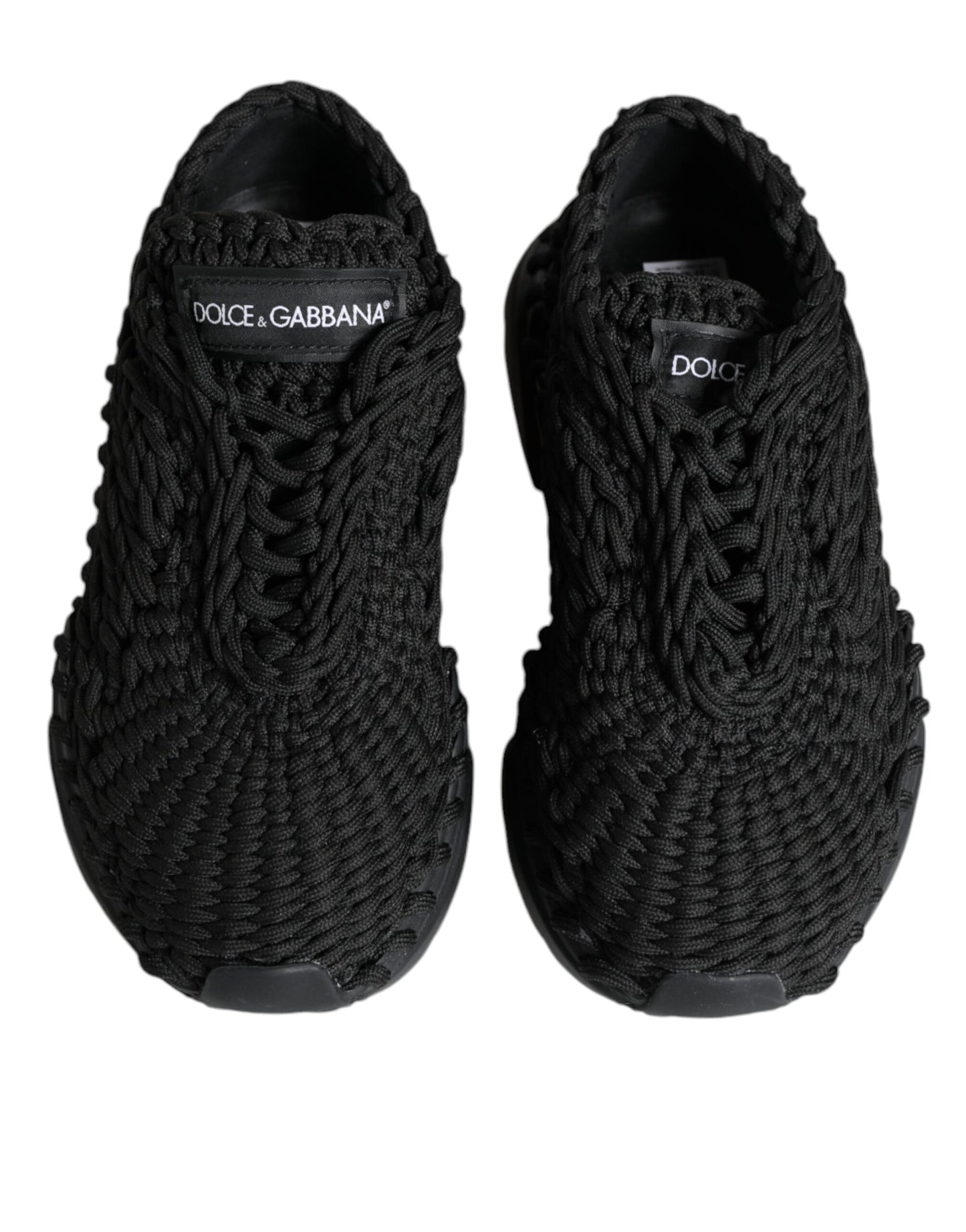 Baskets Daymaster noires en maille Dolce & Gabbana