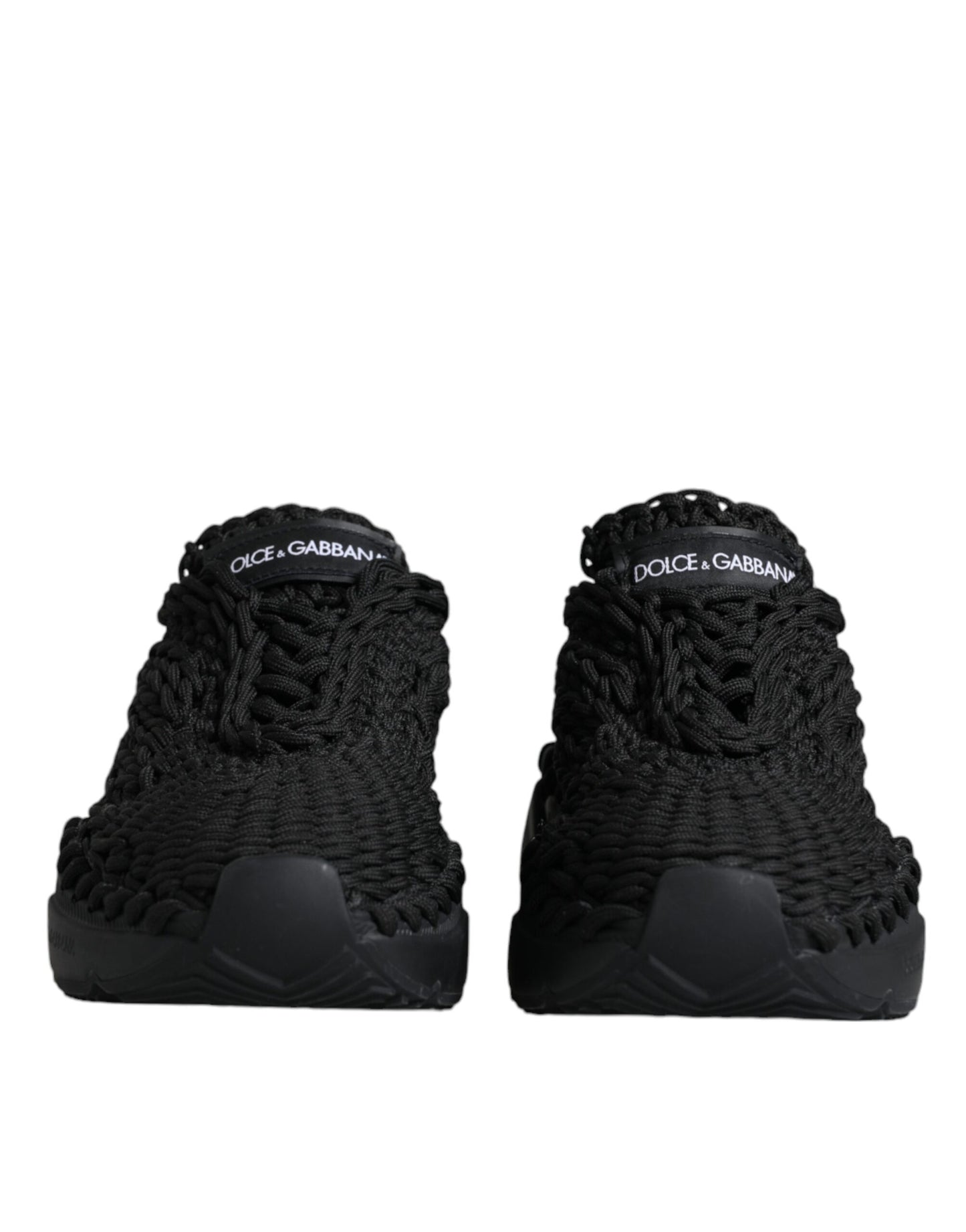 Baskets Daymaster noires en maille Dolce & Gabbana