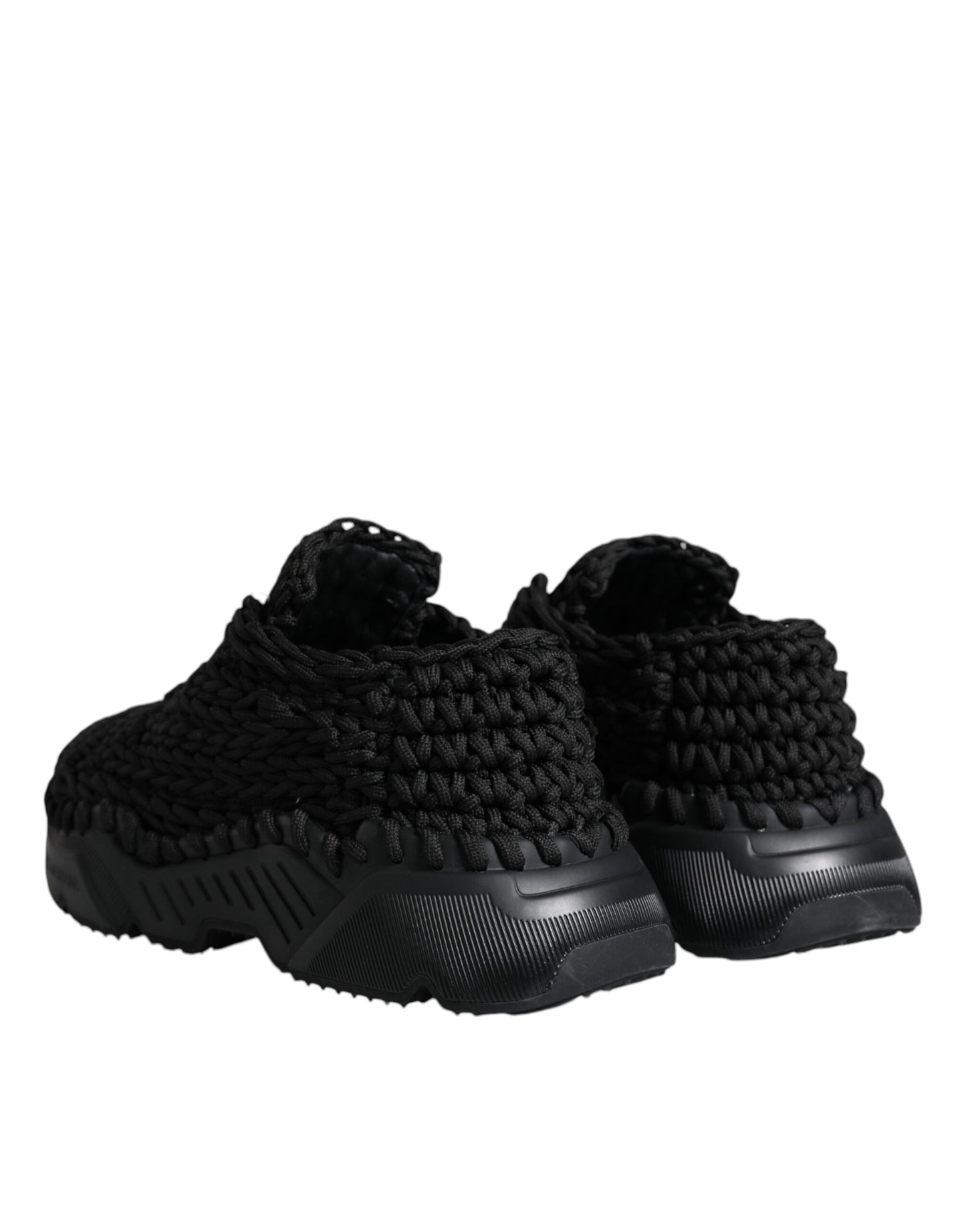 Baskets Daymaster noires en maille Dolce & Gabbana