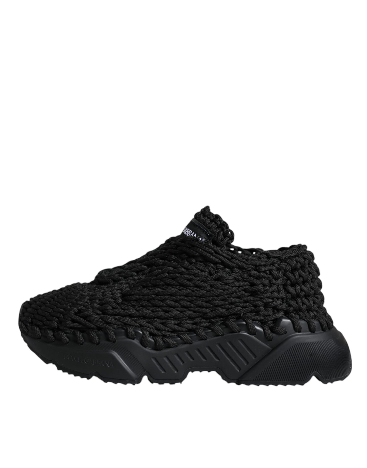 Baskets Daymaster noires en maille Dolce & Gabbana