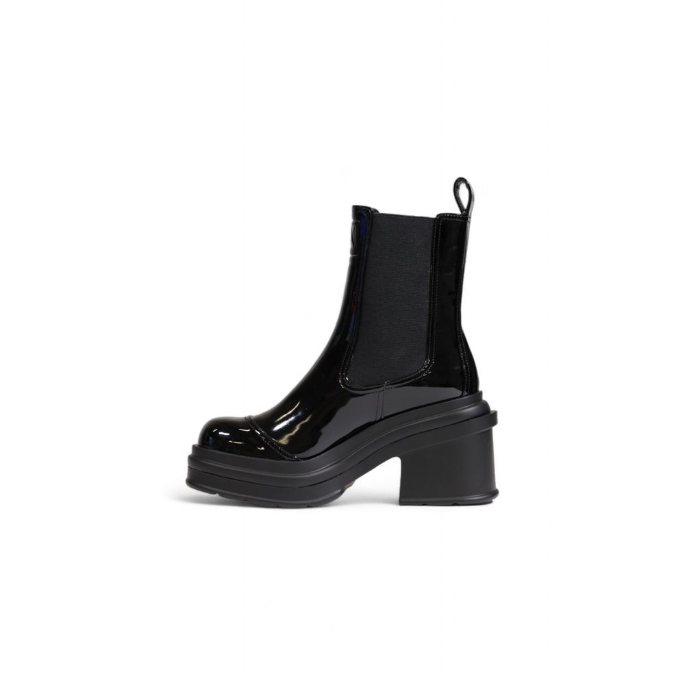 Armani Exchange – Schwarze Polyester-Stiefeletten