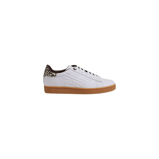 Baskets EA7 Emporio Armani en cuir beige