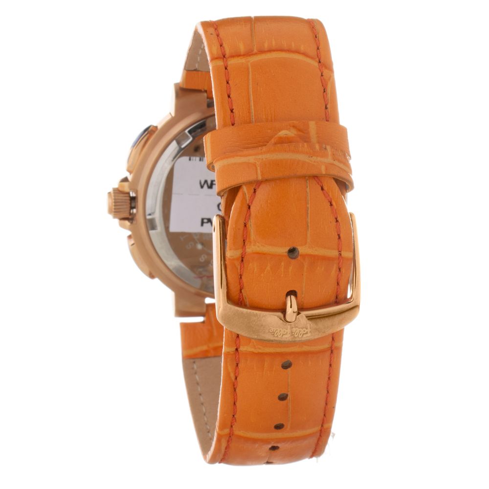 Folli Follie Orange Leather Dress Watch